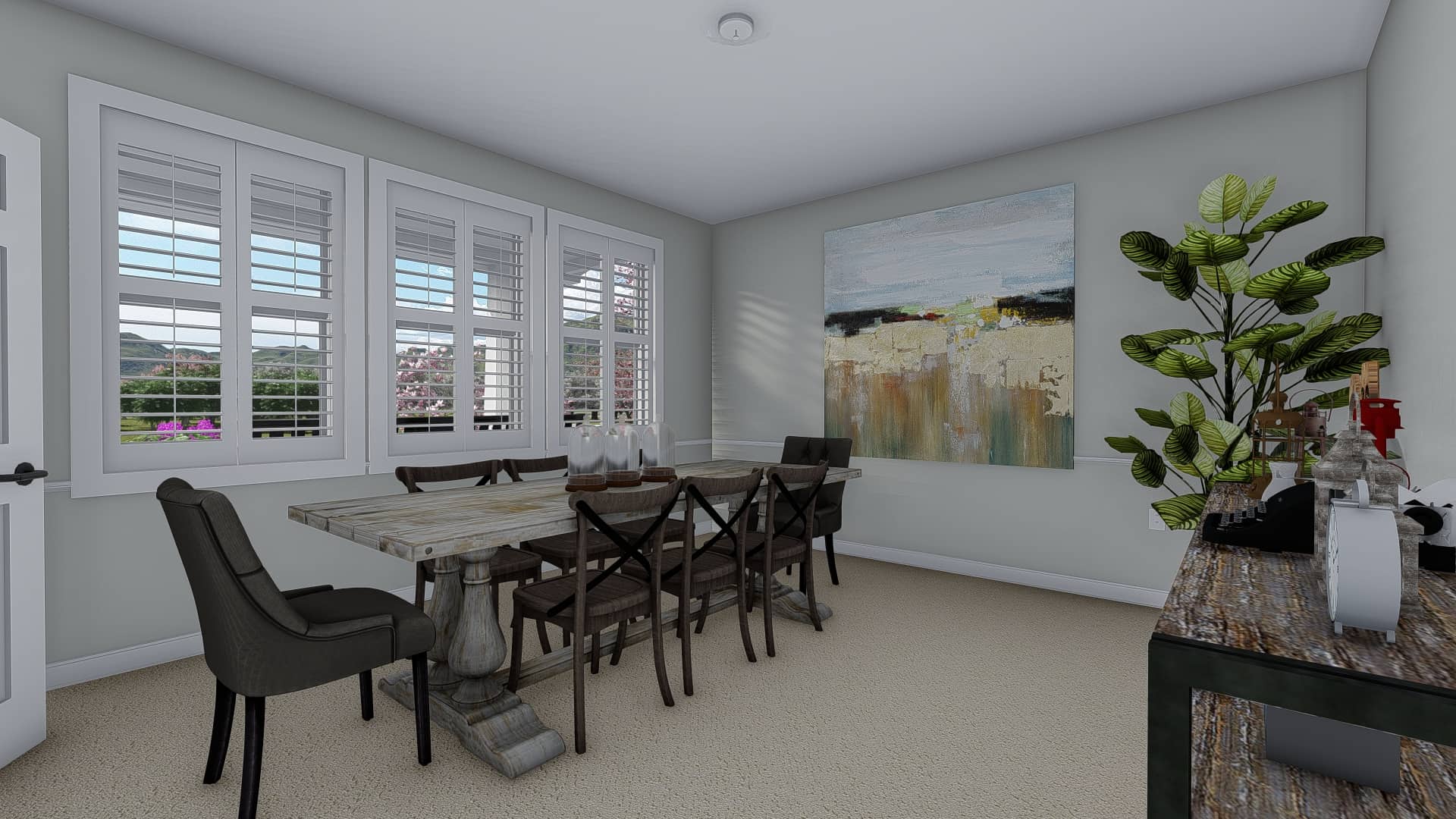 Dining Room of this 4-Bedroom, 3223 Sq Ft Plan - 187-1171