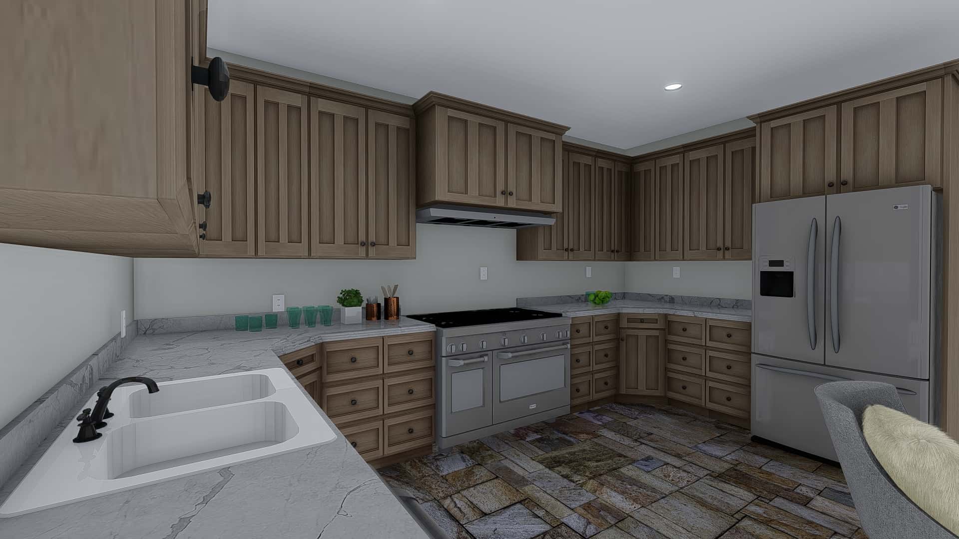 Kitchen of this 4-Bedroom, 3223 Sq Ft Plan - 187-1171