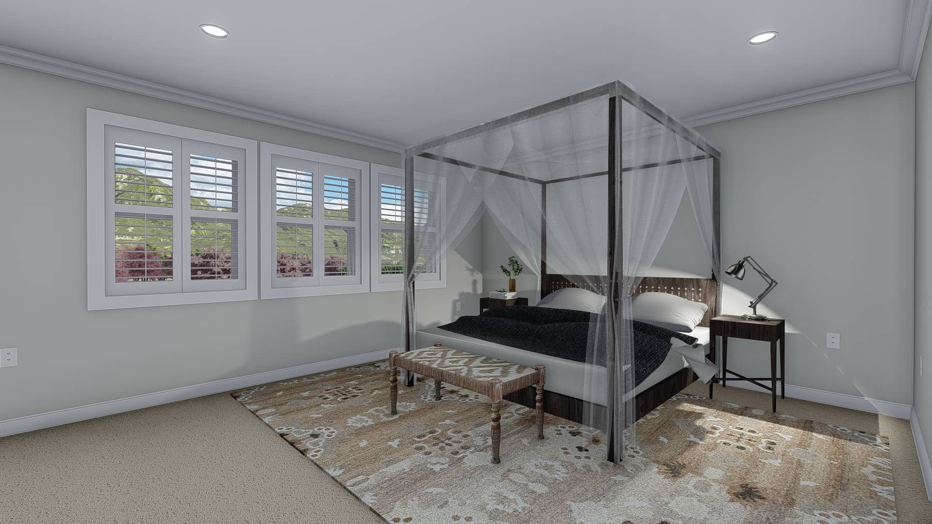Master Bedroom of this 4-Bedroom, 3223 Sq Ft Plan - 187-1171
