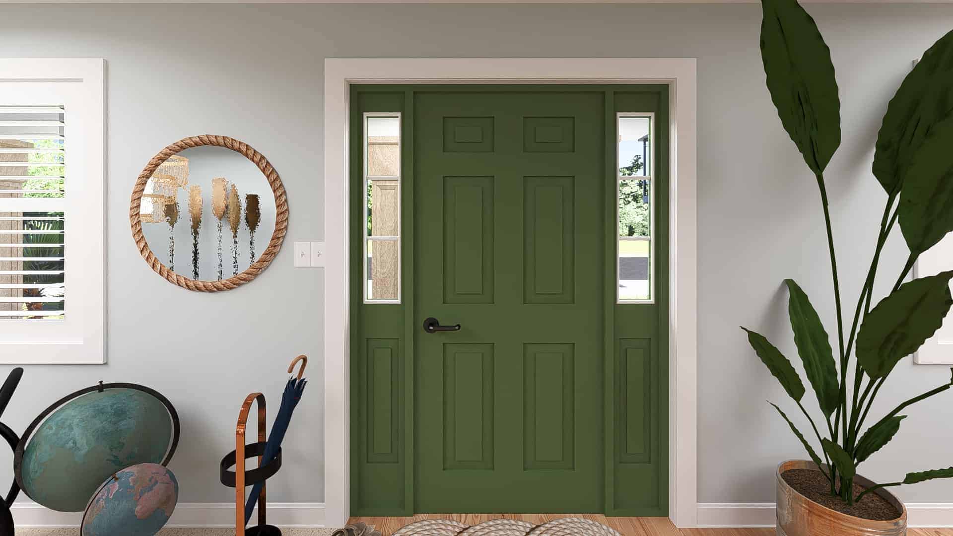 Front Door of this 5-Bedroom,2025 Sq Ft Plan -187-1181