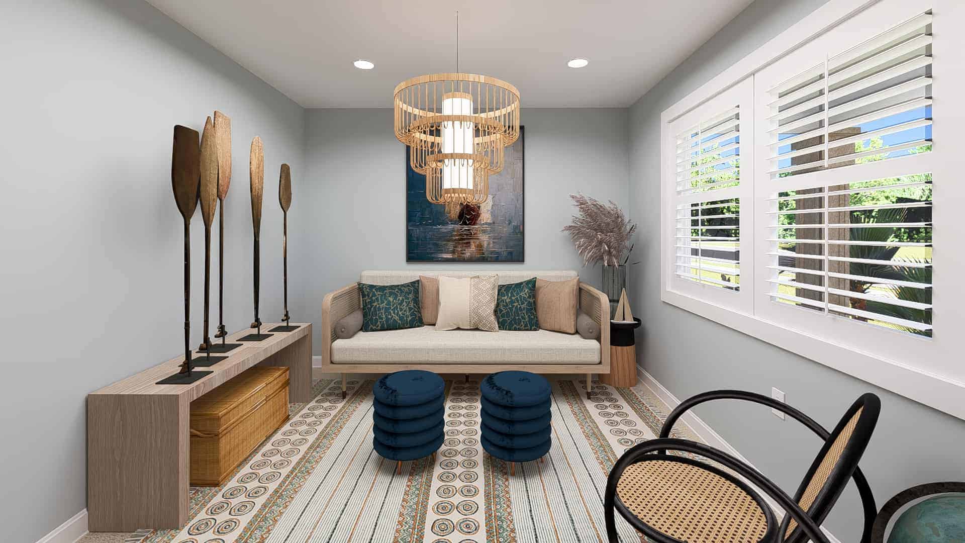 Home Office: Den of this 5-Bedroom,2025 Sq Ft Plan -187-1181