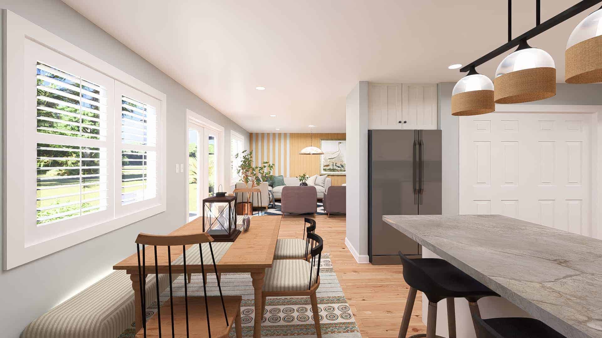 Dining Room of this 5-Bedroom,2025 Sq Ft Plan -187-1181