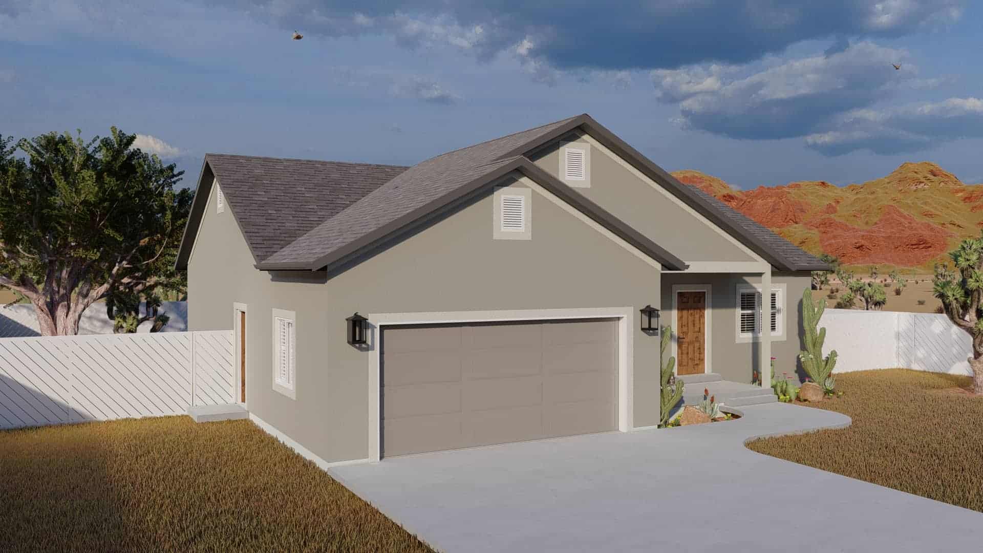 Left Side View of this 5-Bedroom,1280 Sq Ft Plan -187-1182