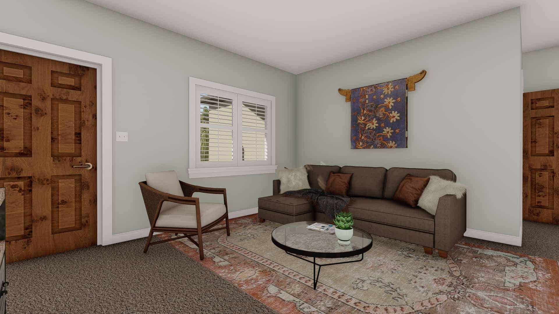 Family Room of this 5-Bedroom,1280 Sq Ft Plan -187-1182