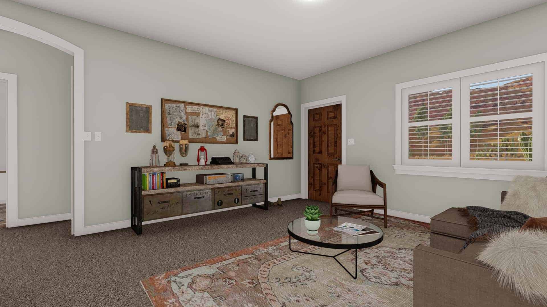 Family Room of this 5-Bedroom,1280 Sq Ft Plan -187-1182