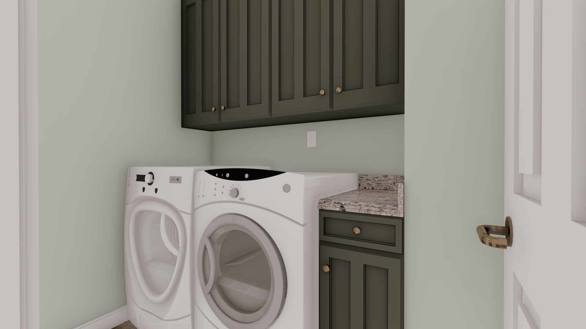 Laundry Room of this 5-Bedroom,1280 Sq Ft Plan -187-1182