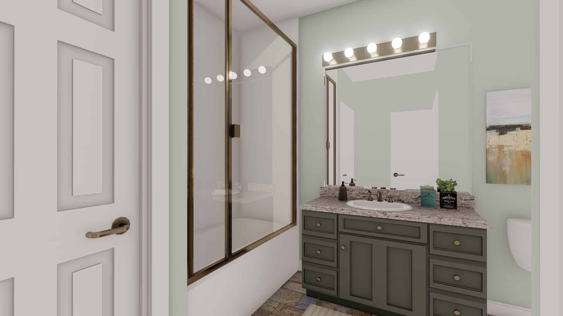 Master Bathroom of this 5-Bedroom,1280 Sq Ft Plan -187-1182