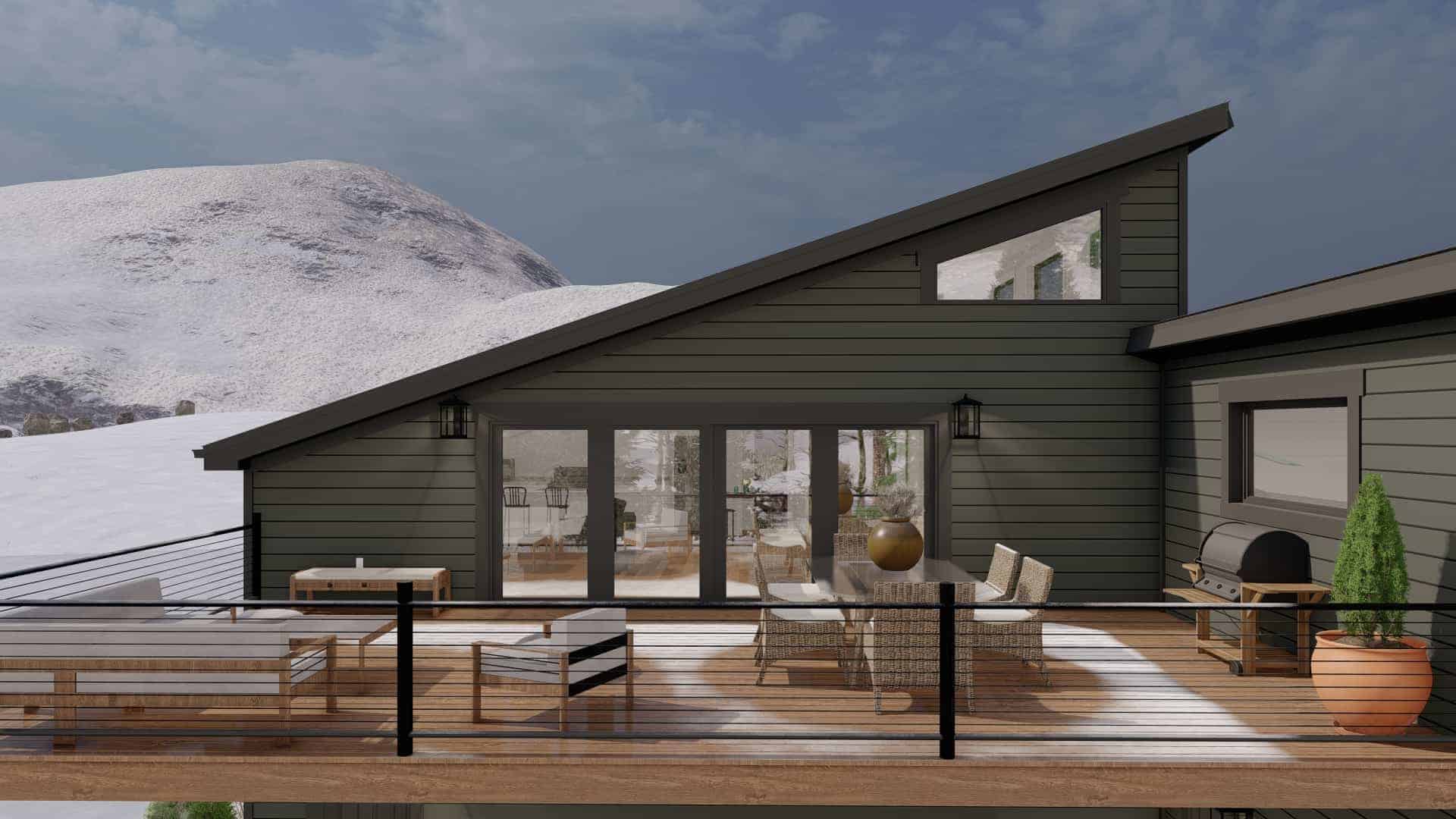 Deck of this 1-Bedroom,2597 Sq Ft Plan -187-1189