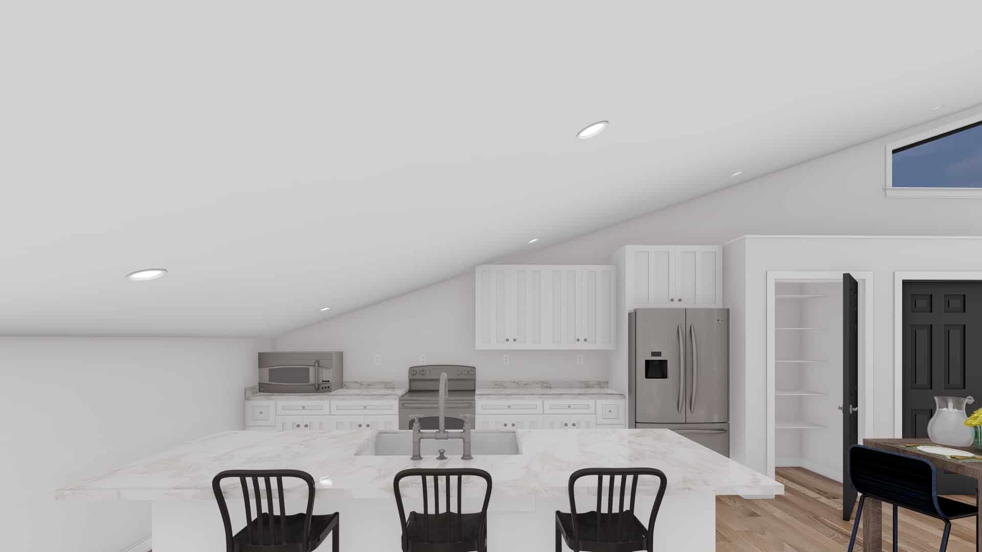 Kitchen: Kitchen Island of this 1-Bedroom,2597 Sq Ft Plan -187-1189