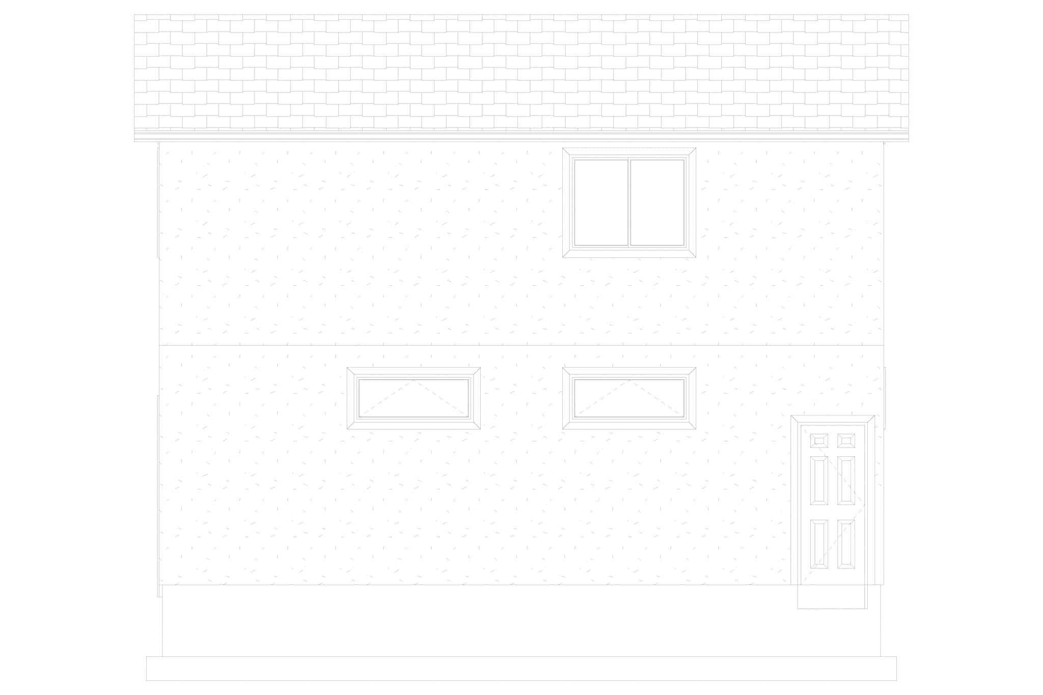 Home Plan Right Elevation of this 1-Bedroom,643 Sq Ft Plan -187-1192