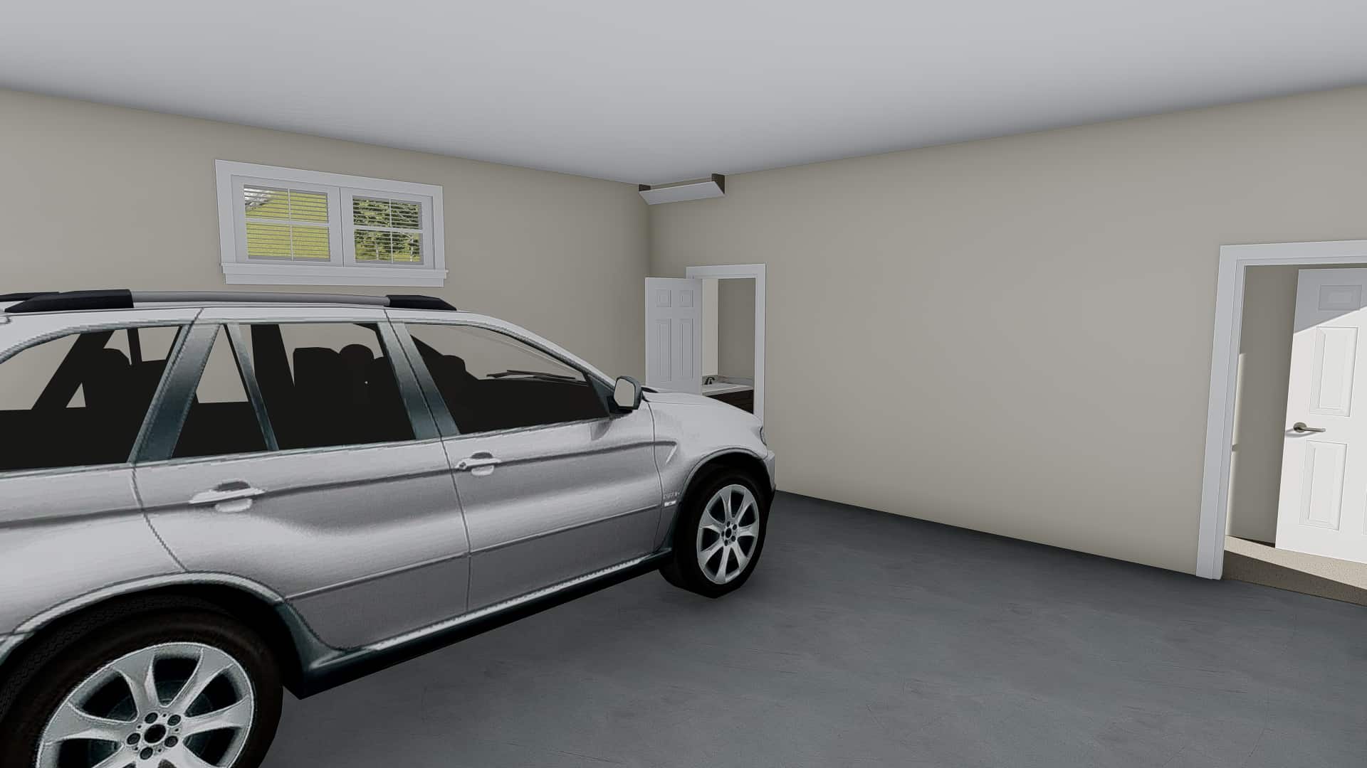 Garage of this 1-Bedroom,643 Sq Ft Plan -187-1192