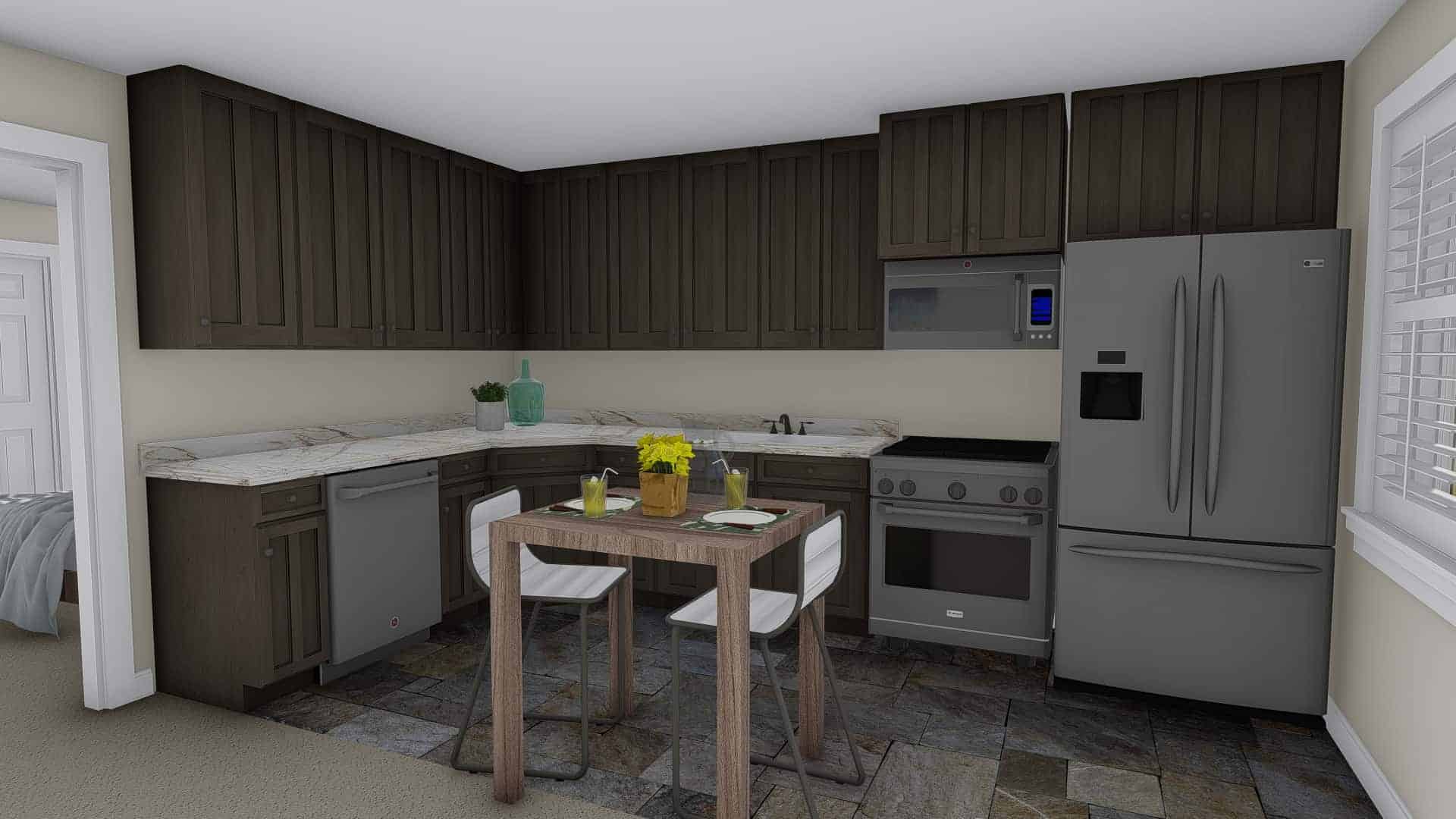 Kitchen of this 1-Bedroom,643 Sq Ft Plan -187-1192