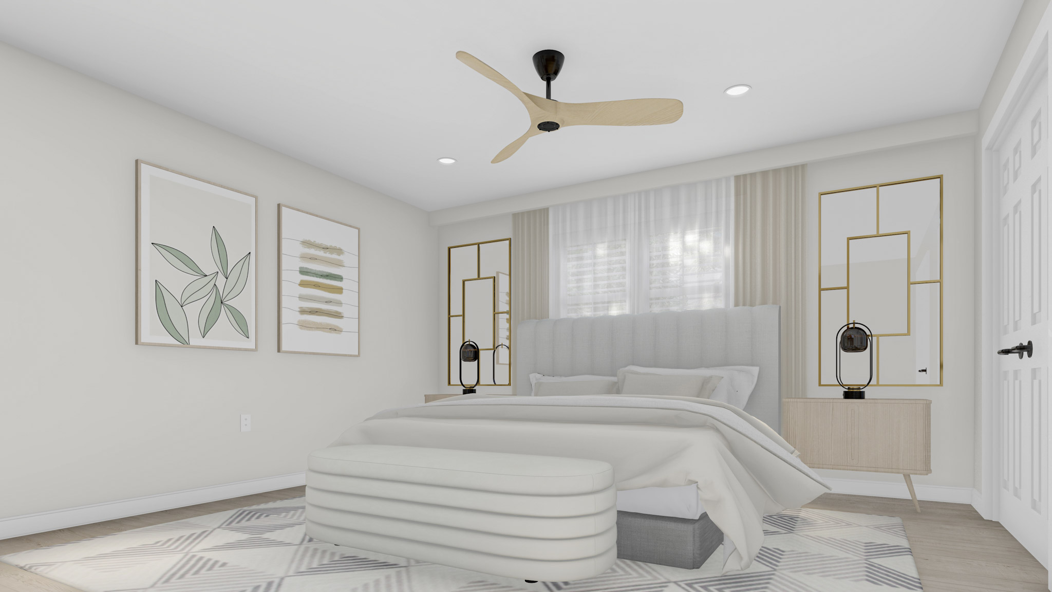 Master Bedroom of this 5-Bedroom,1714 Sq Ft Plan -187-1194