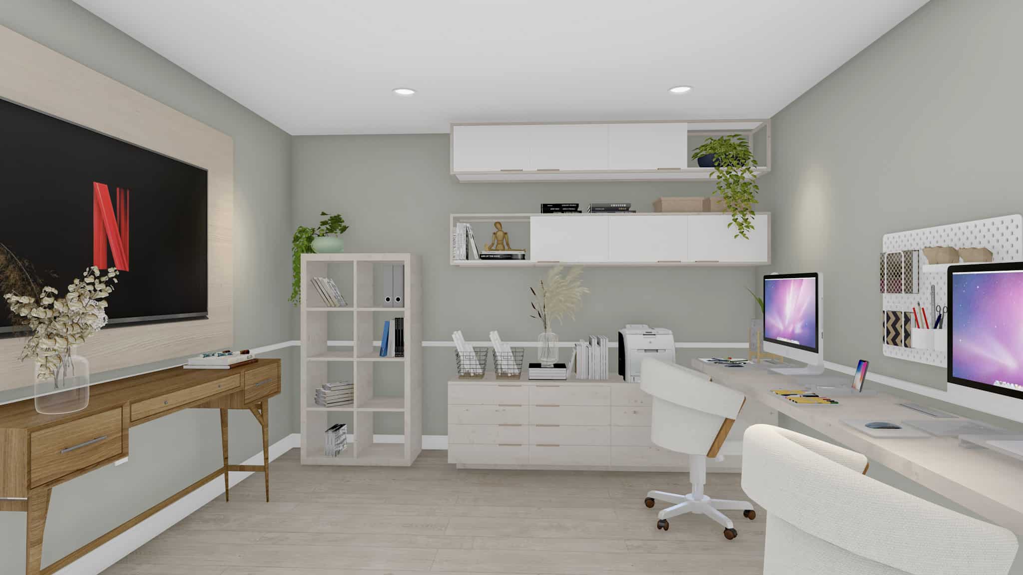 Home Office of this 5-Bedroom,1714 Sq Ft Plan -187-1194