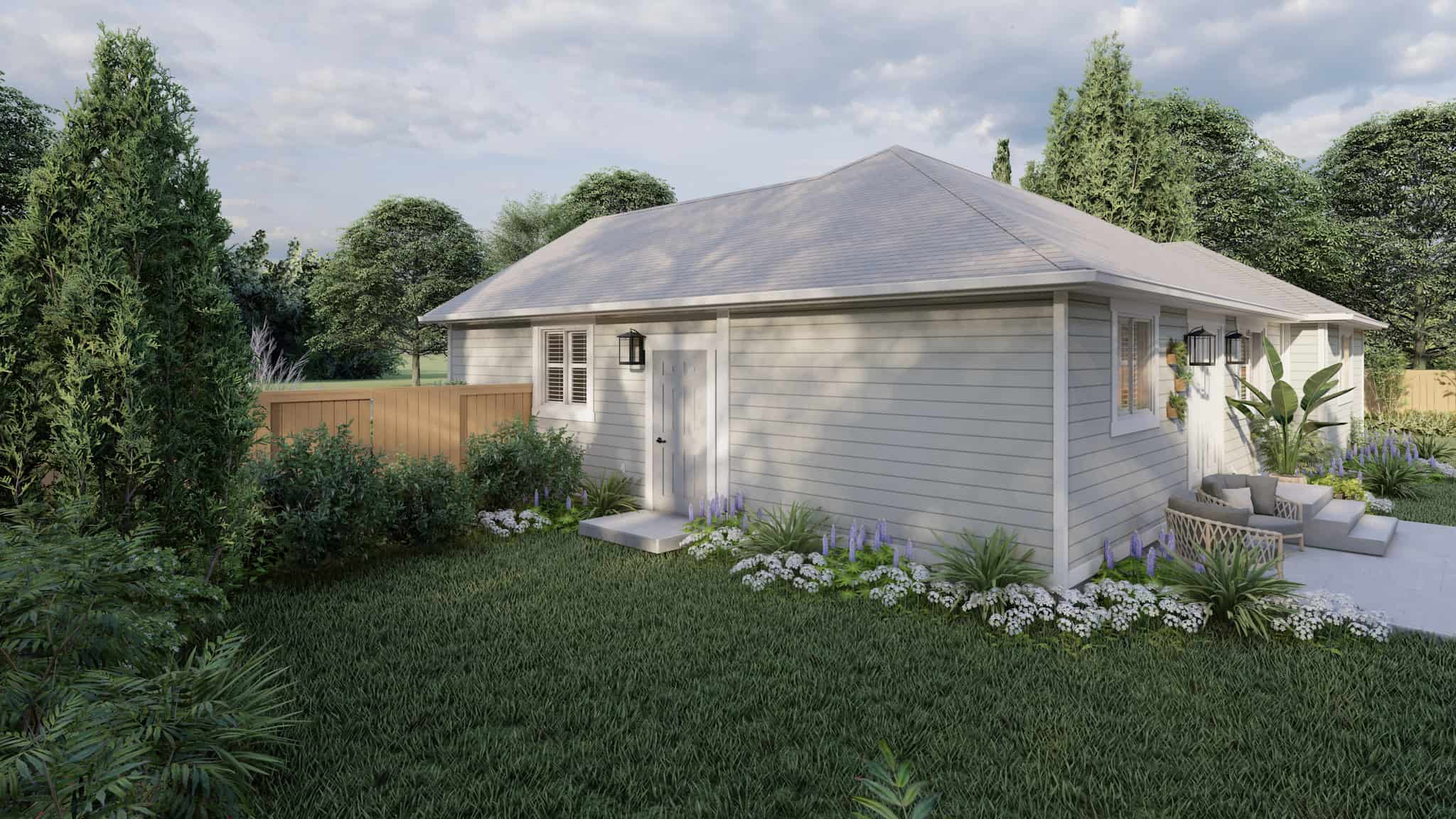 Right Side View of this 5-Bedroom,1261 Sq Ft Plan -187-1196