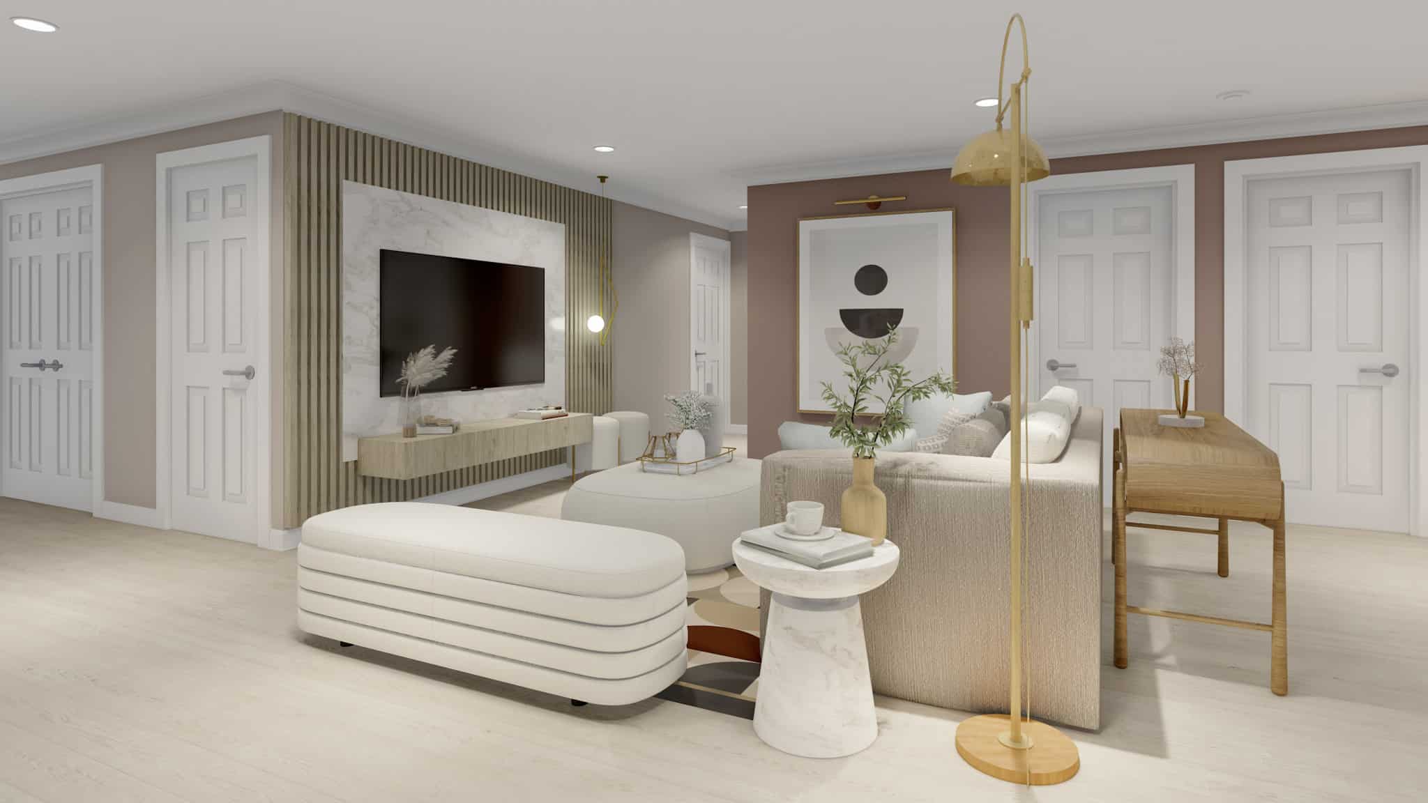 Family Room of this 5-Bedroom,1261 Sq Ft Plan -187-1196