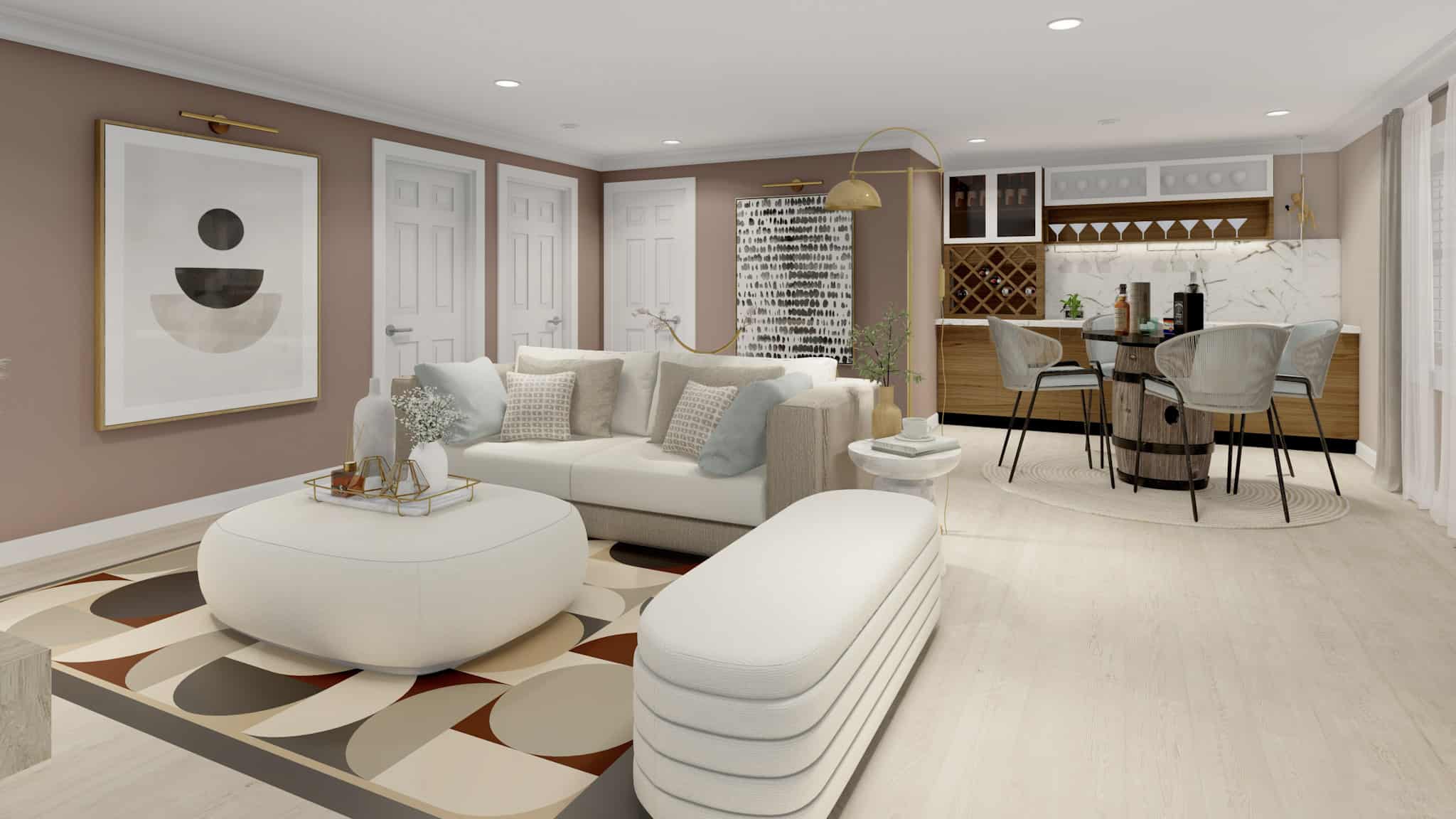 Family Room of this 5-Bedroom,1261 Sq Ft Plan -187-1196