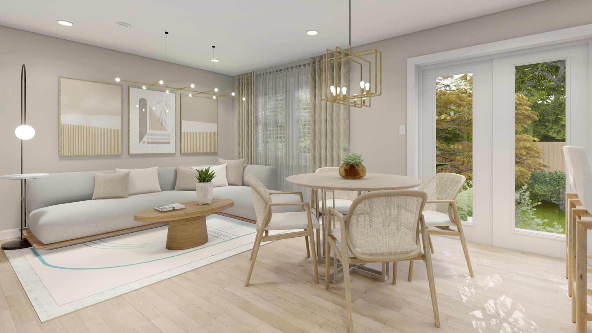 Dining Room of this 5-Bedroom,1261 Sq Ft Plan -187-1196