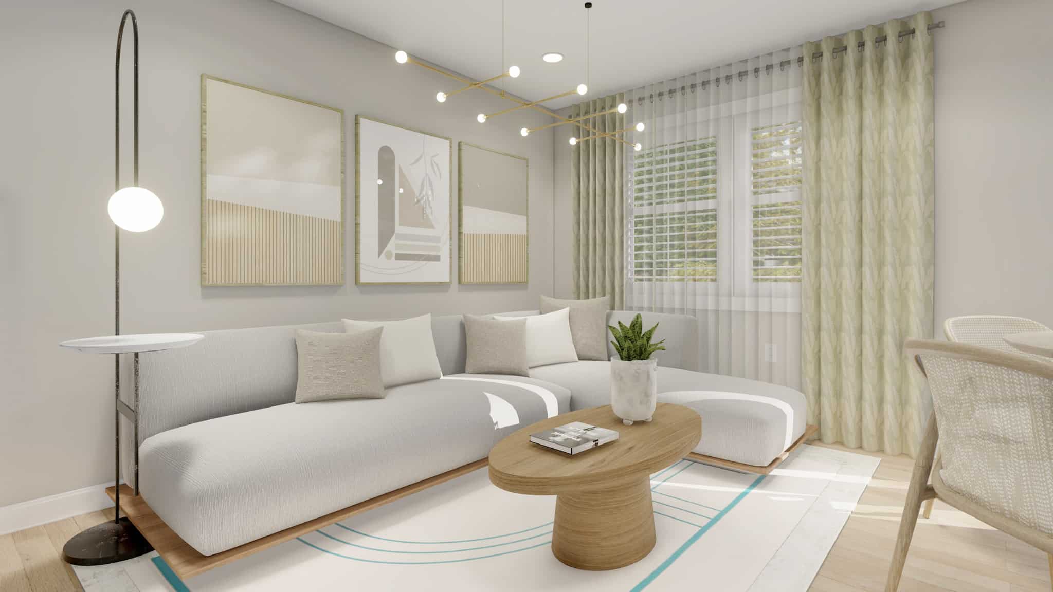 Family Room of this 5-Bedroom,1261 Sq Ft Plan -187-1196