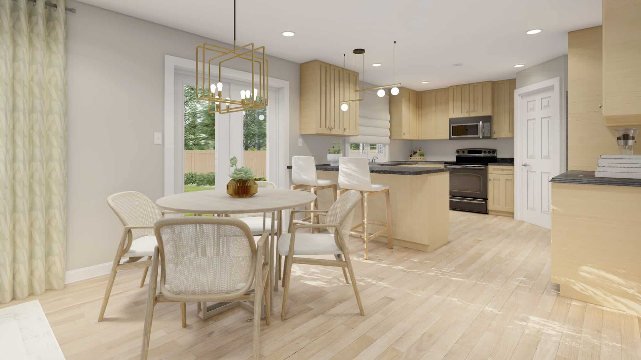 Dining Room of this 5-Bedroom,1261 Sq Ft Plan -187-1196