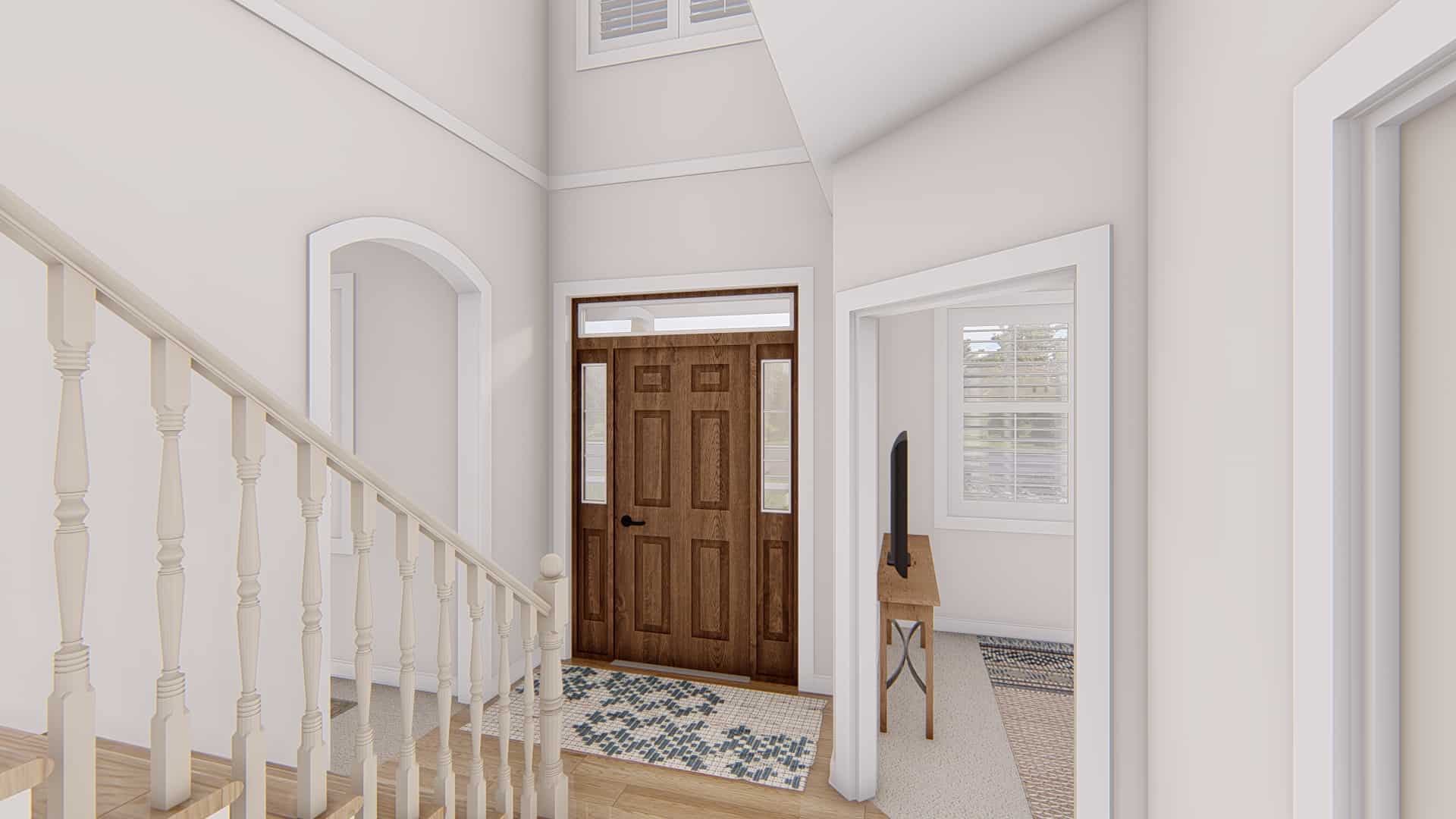 Entry Hall: Staircase of this 4-Bedroom,2857 Sq Ft Plan -187-1198