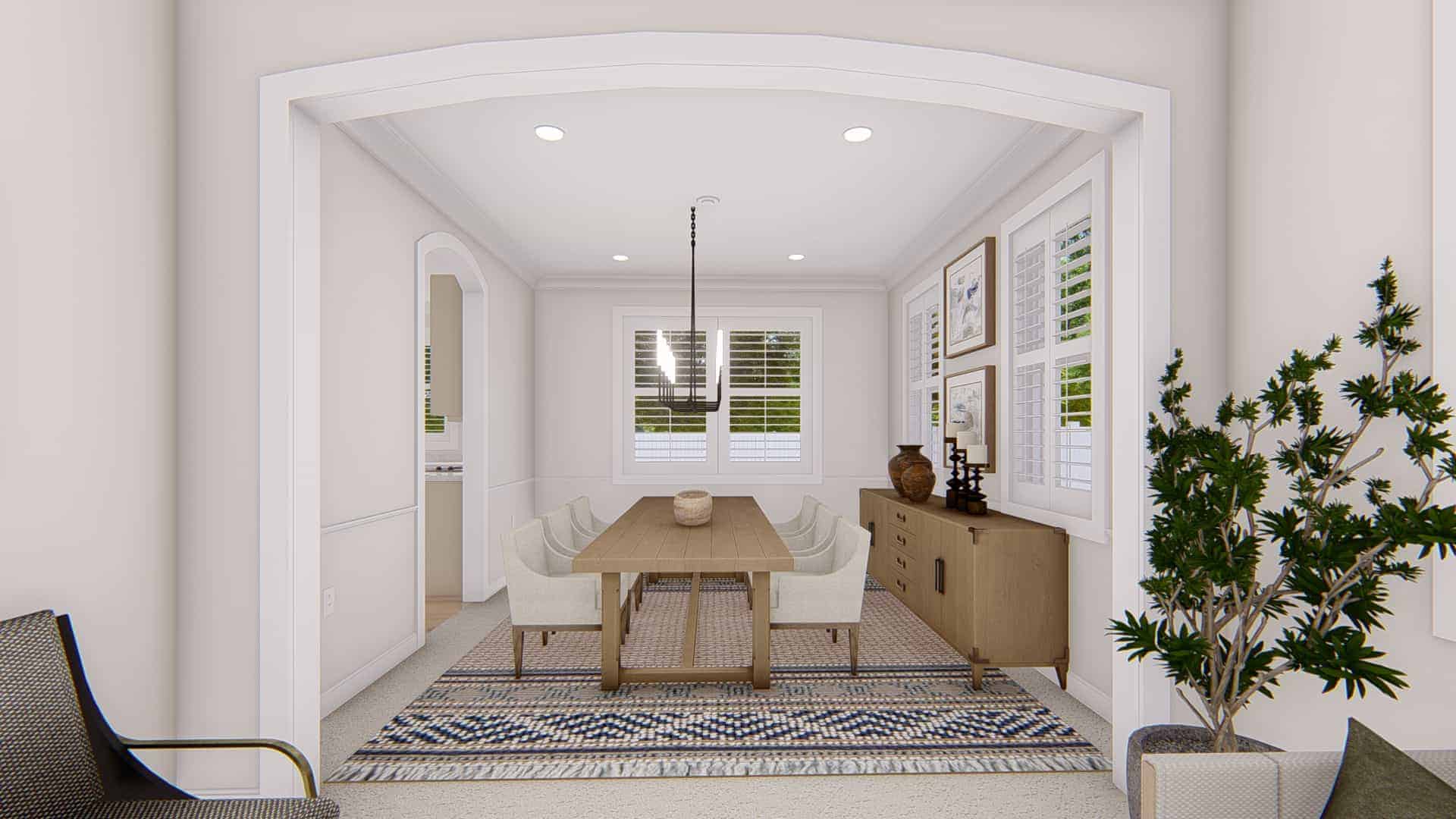 Dining Room of this 4-Bedroom,2857 Sq Ft Plan -187-1198