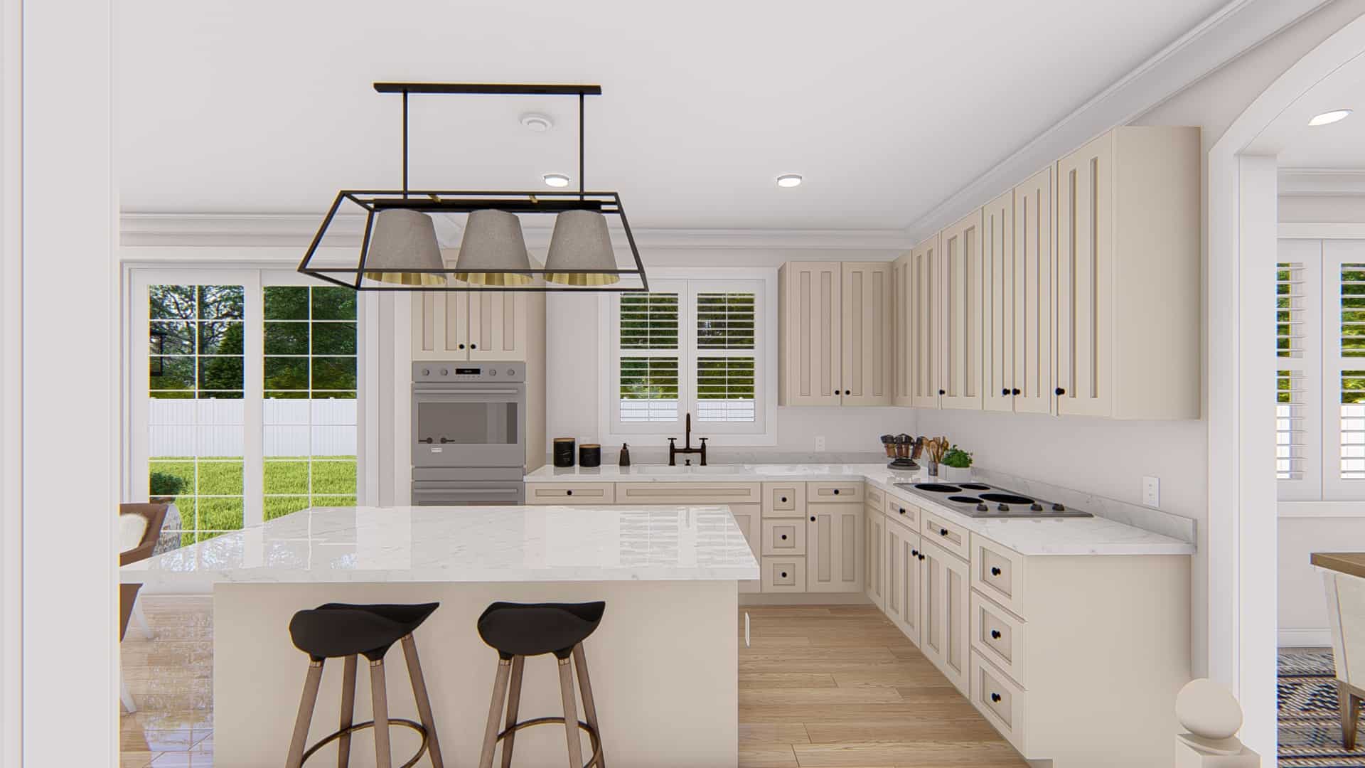 Kitchen of this 4-Bedroom,2857 Sq Ft Plan -187-1198