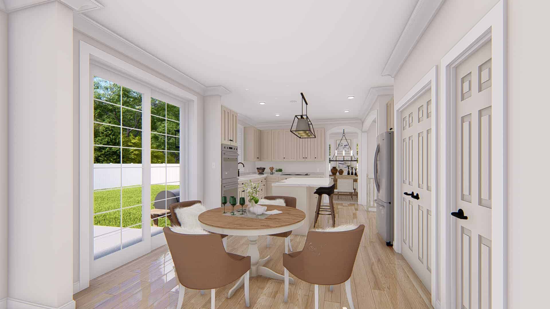 Kitchen: Breakfast Nook of this 4-Bedroom,2857 Sq Ft Plan -187-1198