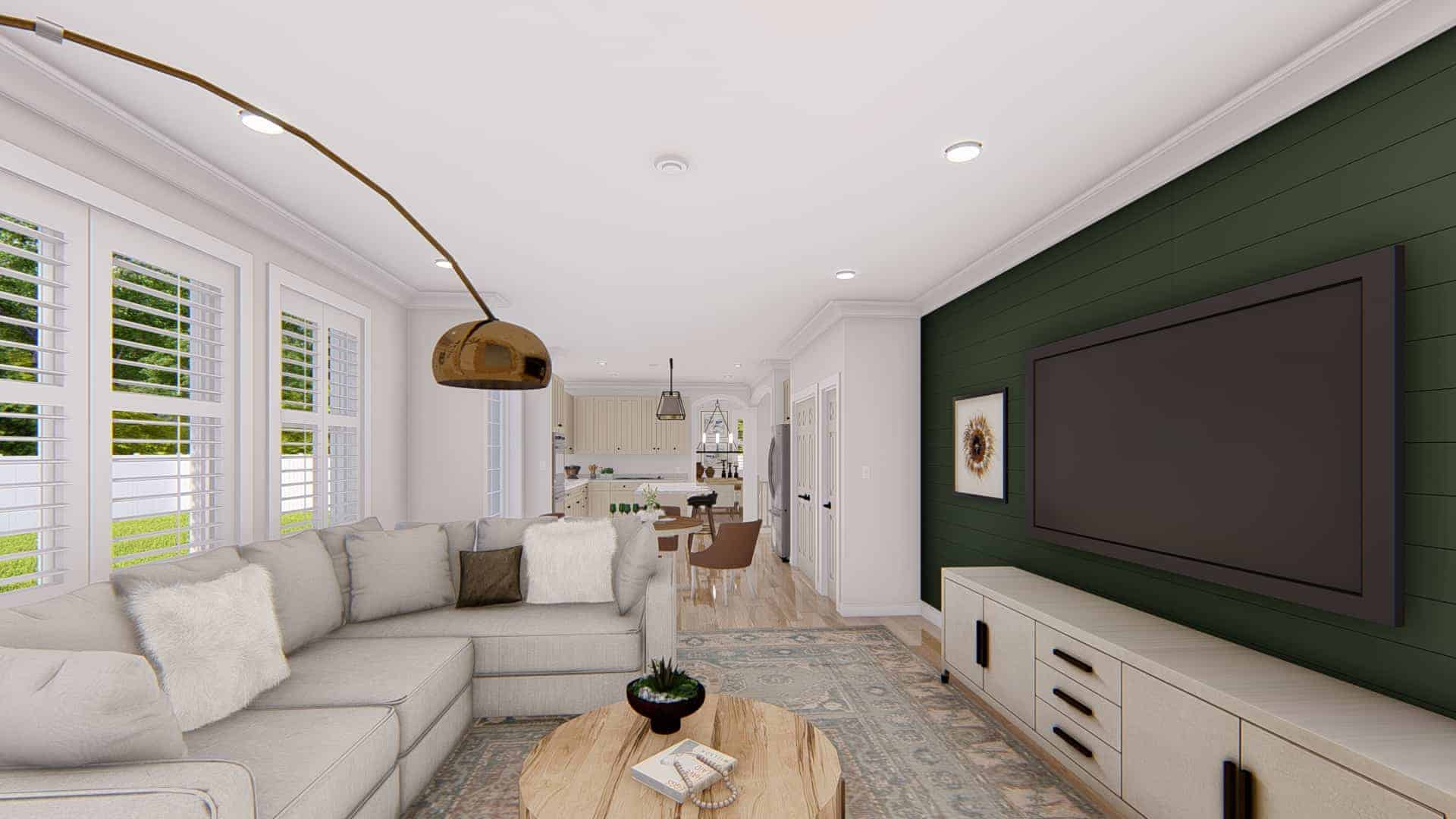 Family Room of this 4-Bedroom,2857 Sq Ft Plan -187-1198