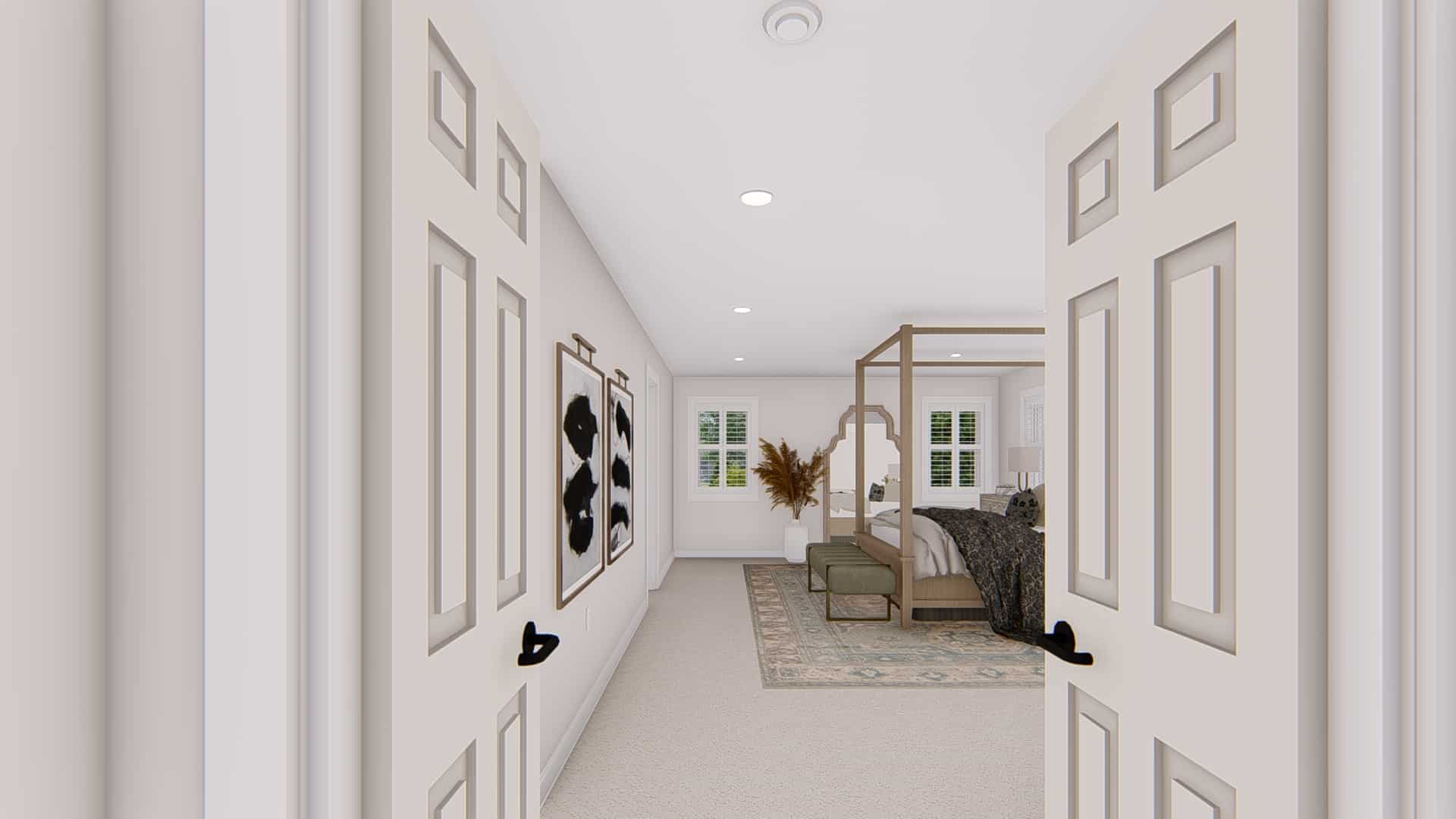 Master Bedroom of this 4-Bedroom,2857 Sq Ft Plan -187-1198