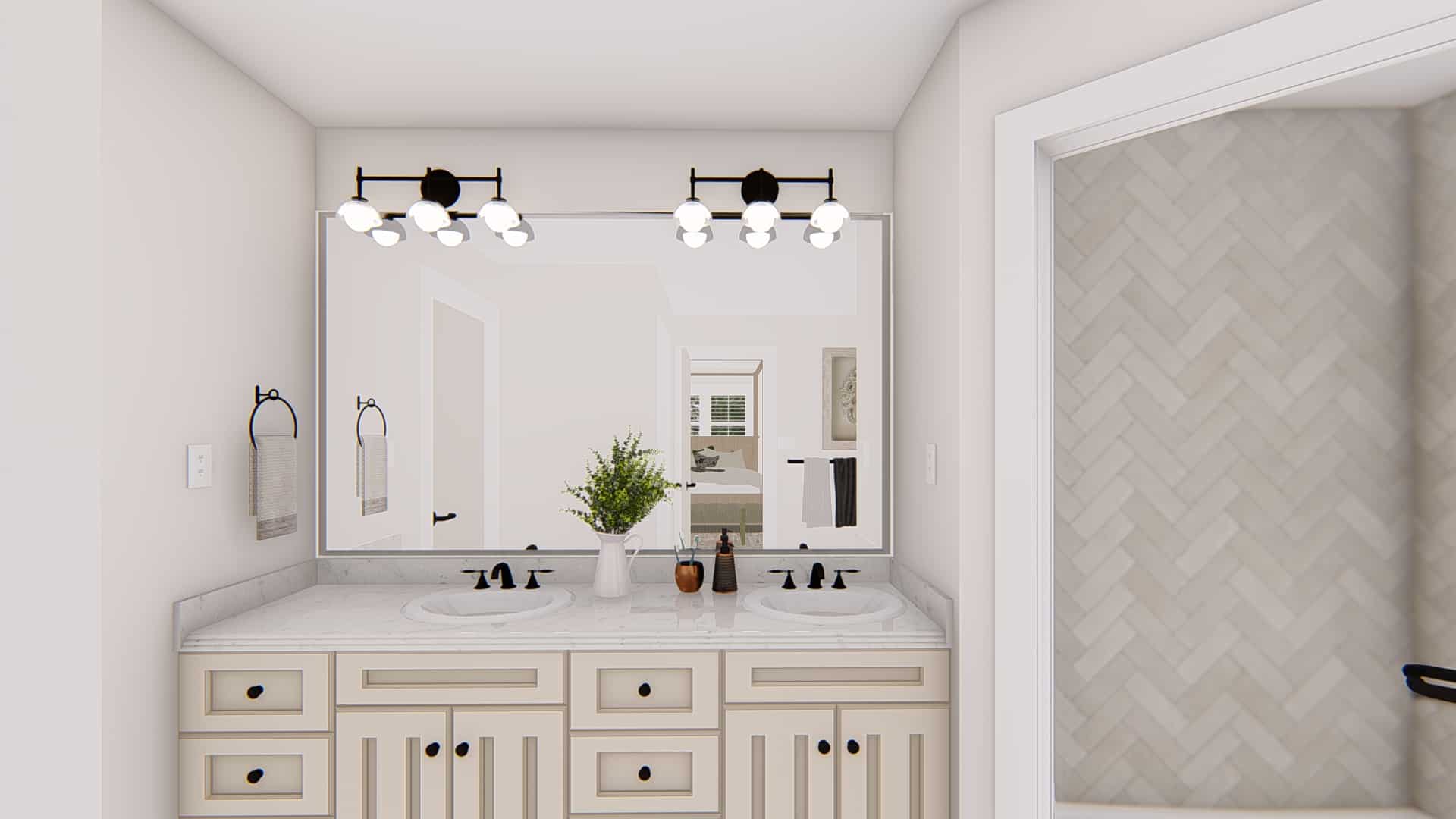 Master Bathroom: Sink/Vanity of this 4-Bedroom,2857 Sq Ft Plan -187-1198