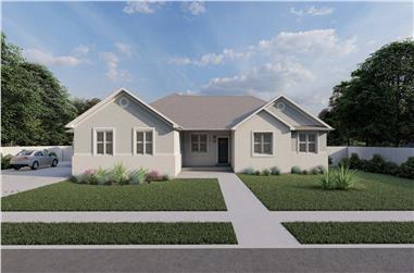 3-9 Bedroom, 1812 Sq Ft Contemporary Home Plan - 187-1201 - Main Exterior