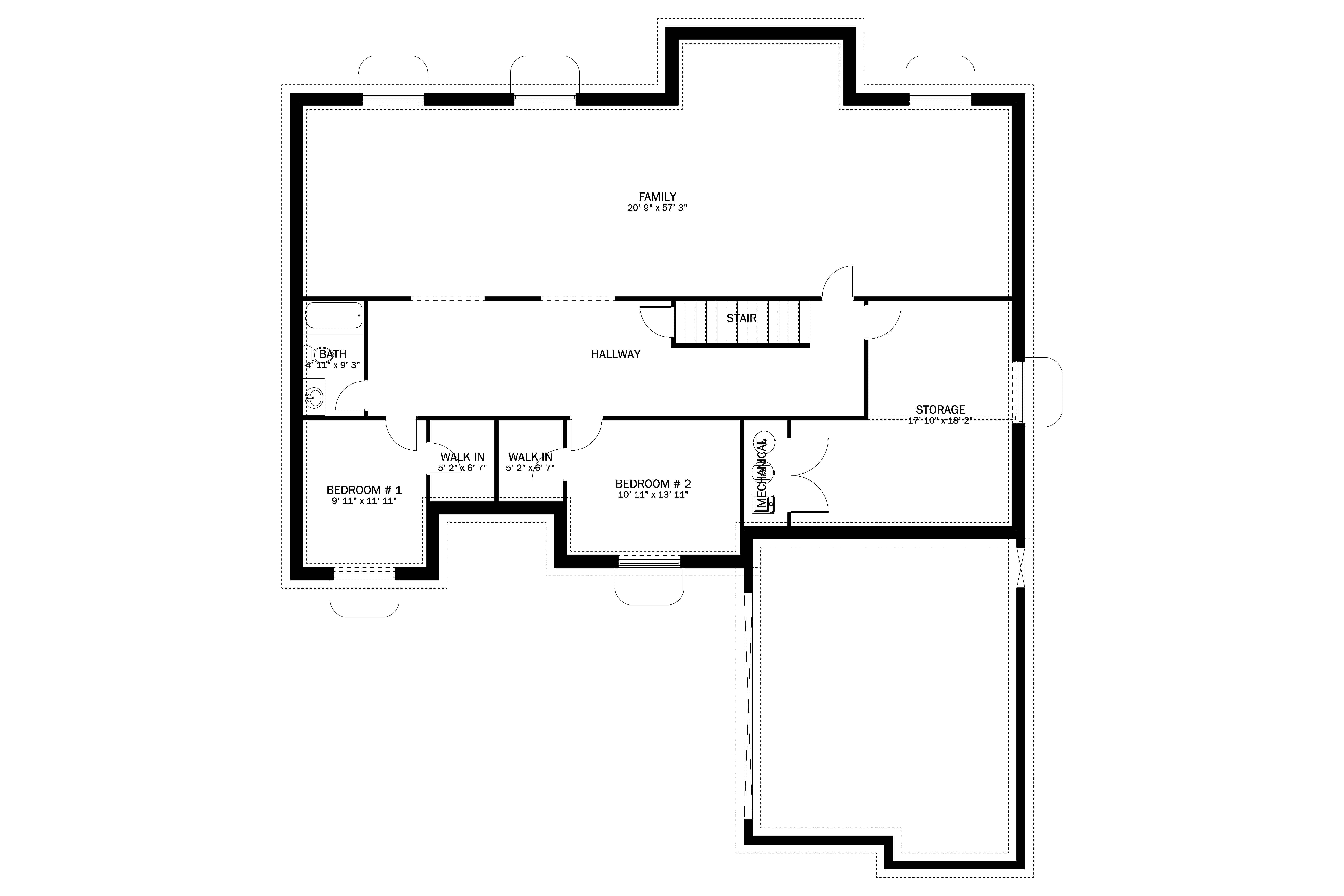Basement of Country Plan #187-1202