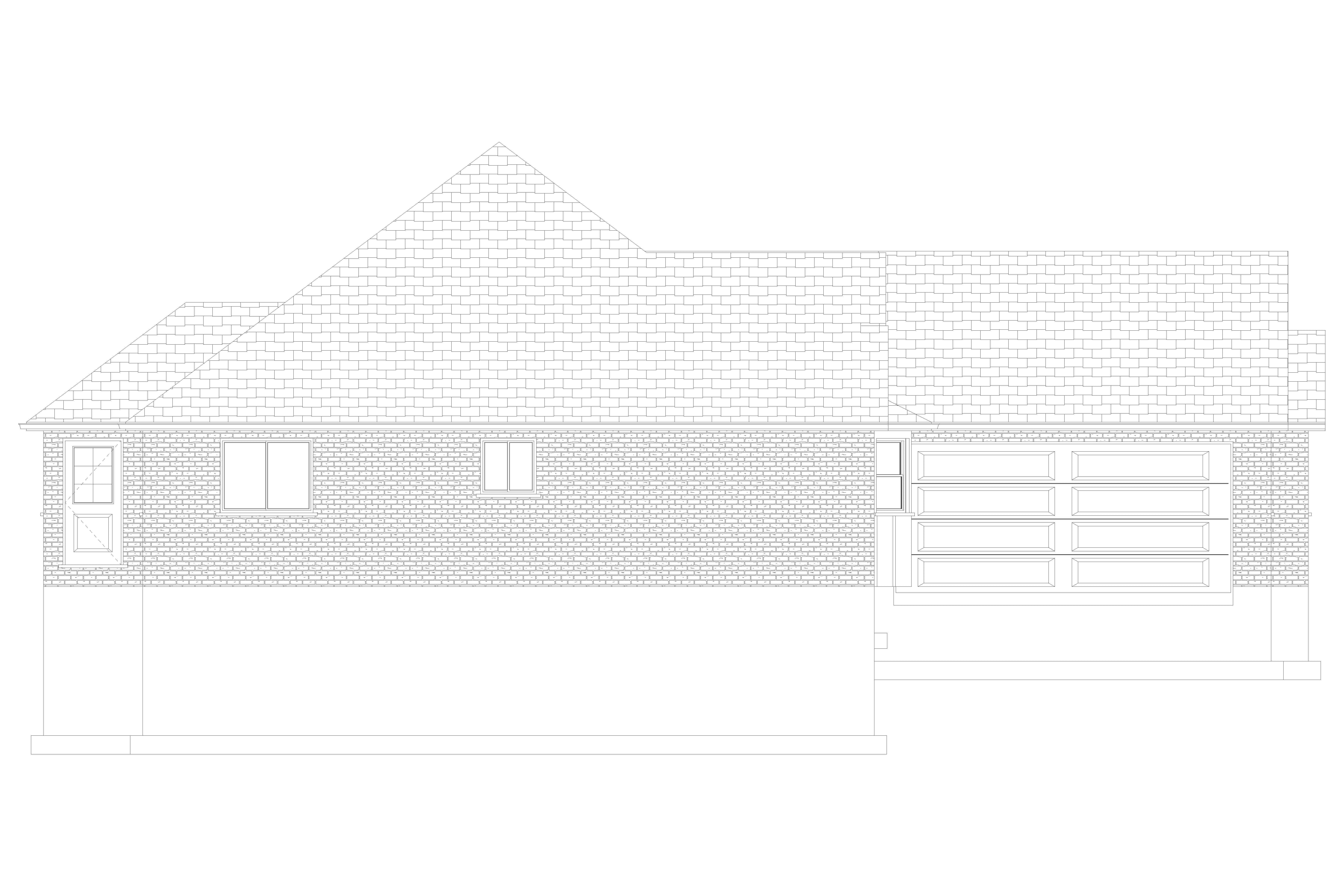 Home Plan Left Elevation of this 3-Bedroom,2288 Sq Ft Plan -187-1202