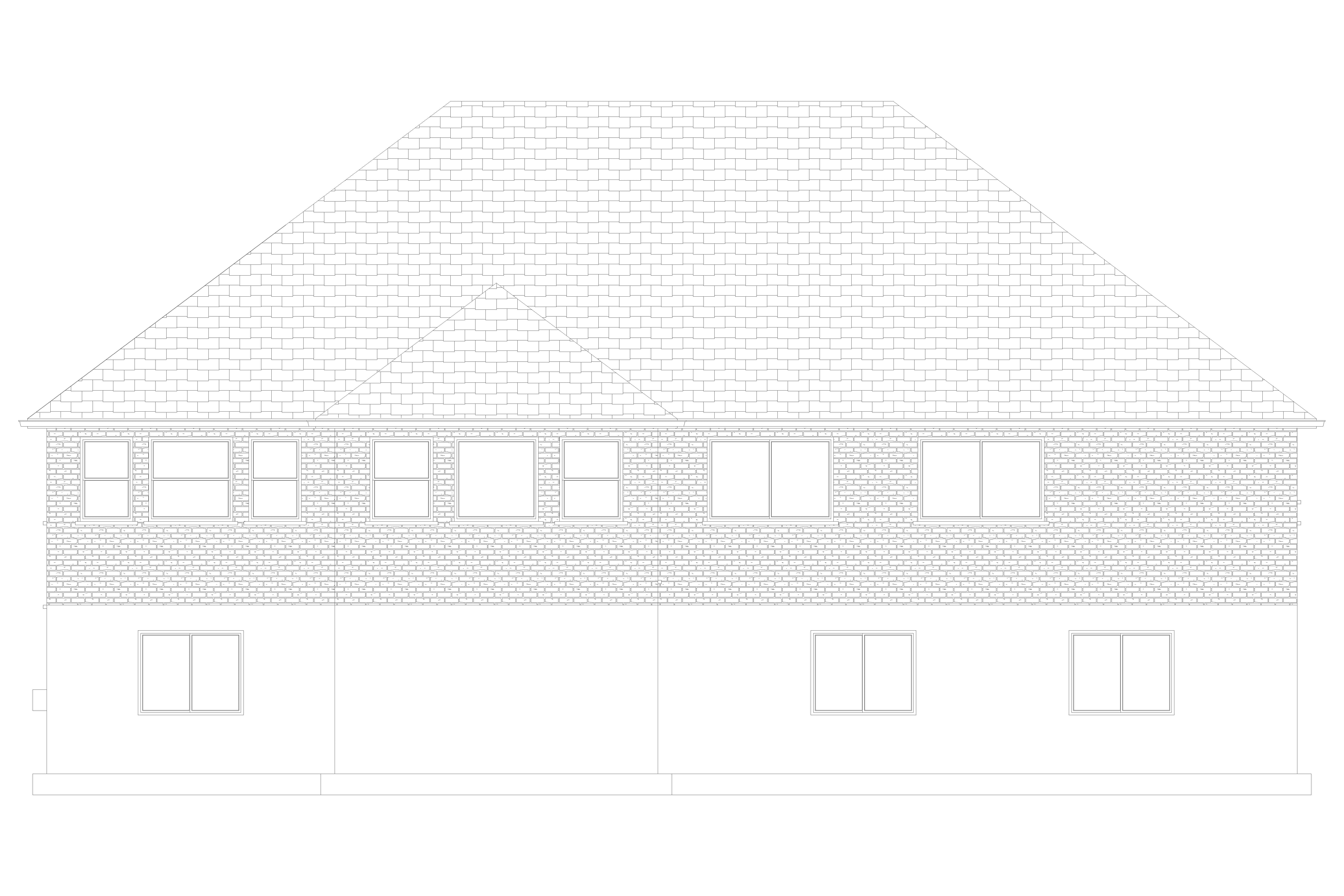 Home Plan Rear Elevation of this 3-Bedroom,2288 Sq Ft Plan -187-1202