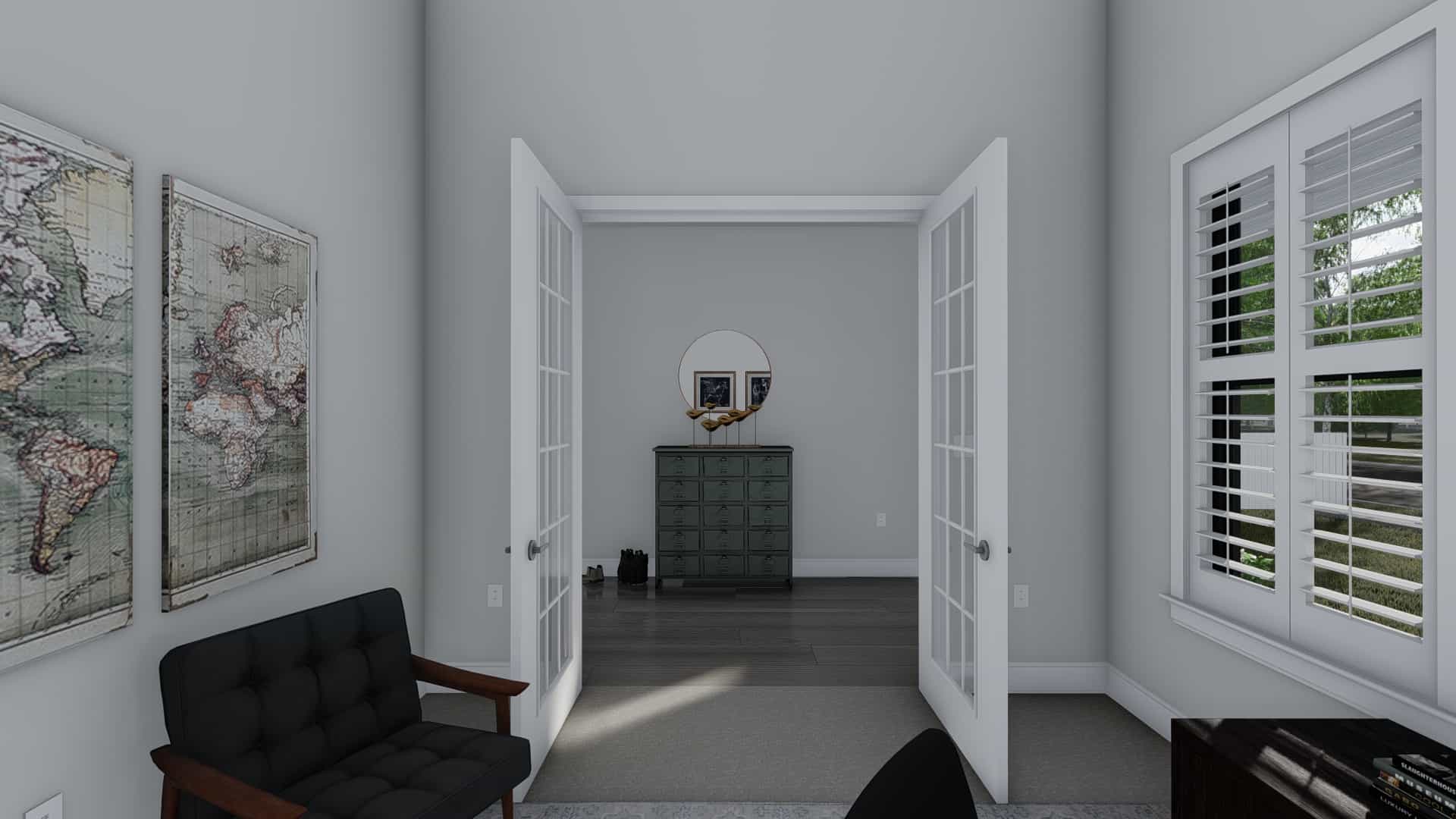 Home Office of this 3-Bedroom,2734 Sq Ft Plan -187-1203