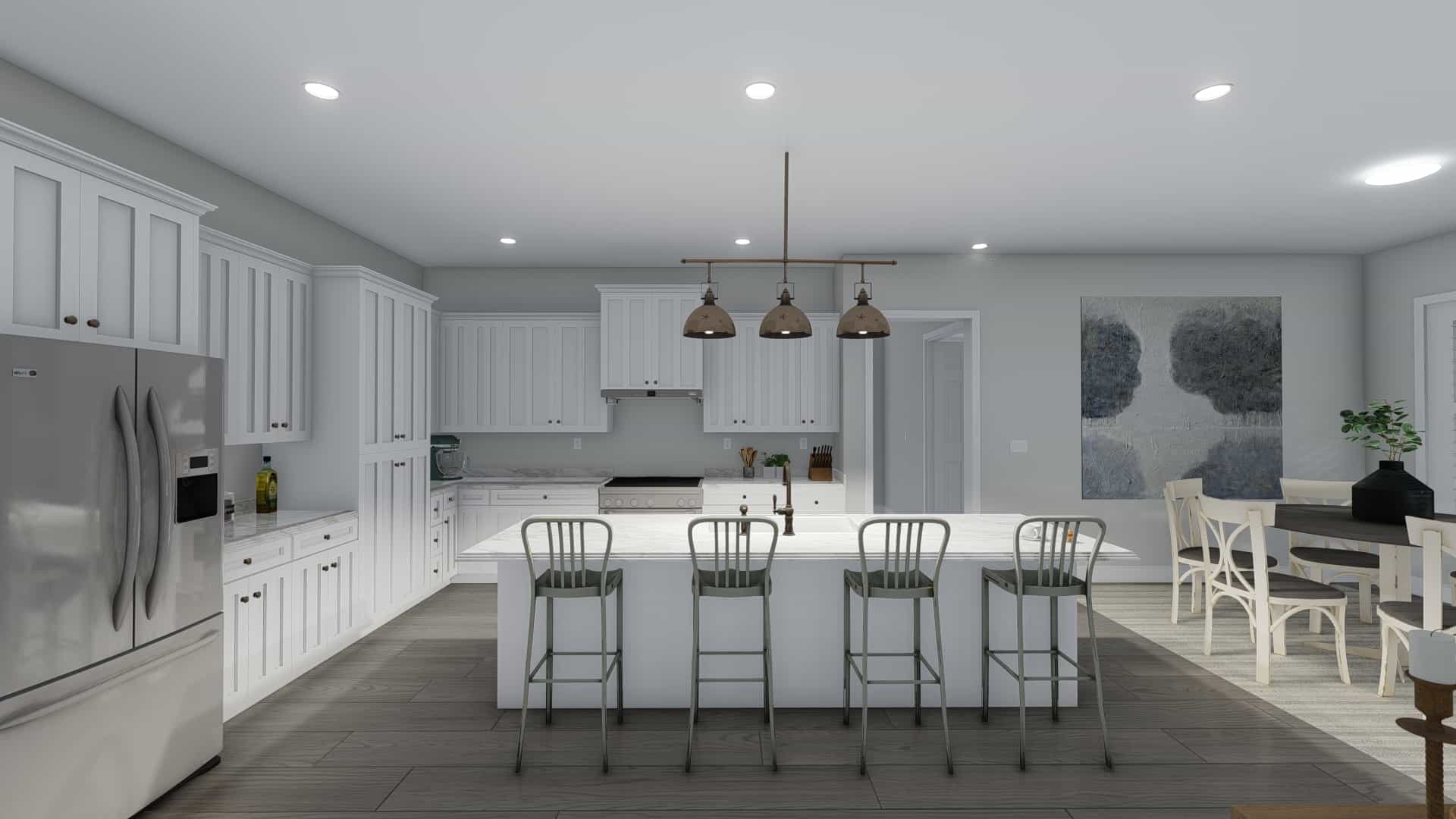Kitchen: Kitchen Island of this 3-Bedroom,2734 Sq Ft Plan -187-1203