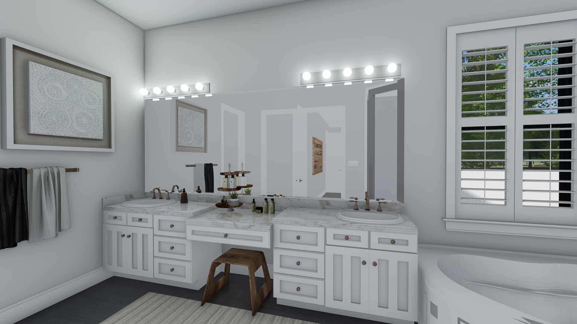 Master Bathroom: Sink/Vanity of this 3-Bedroom,2734 Sq Ft Plan -187-1203