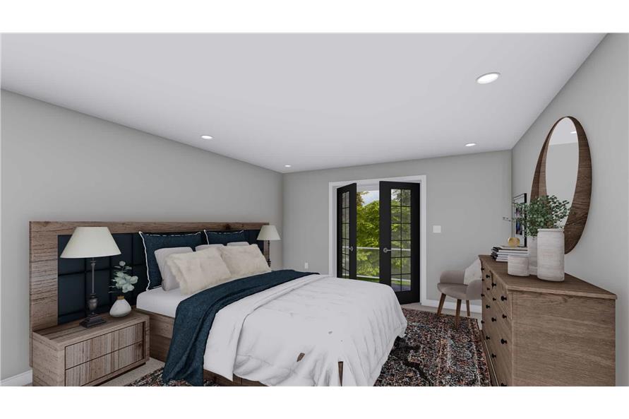 Master Bedroom of this 1-Bedroom,967 Sq Ft Plan -187-1204