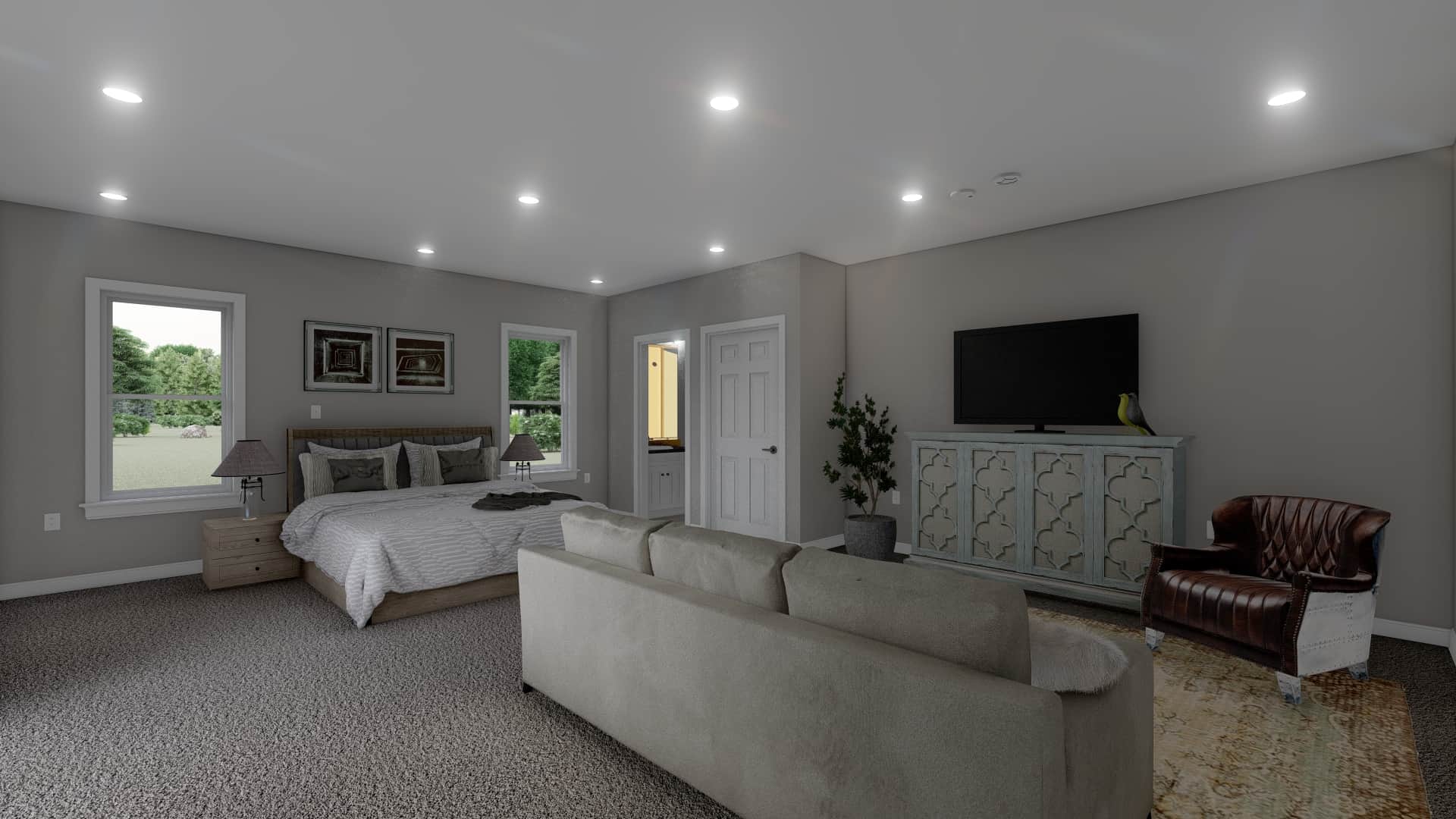 Bedroom of this 1-Bedroom,1 Sq Ft Plan -187-1209