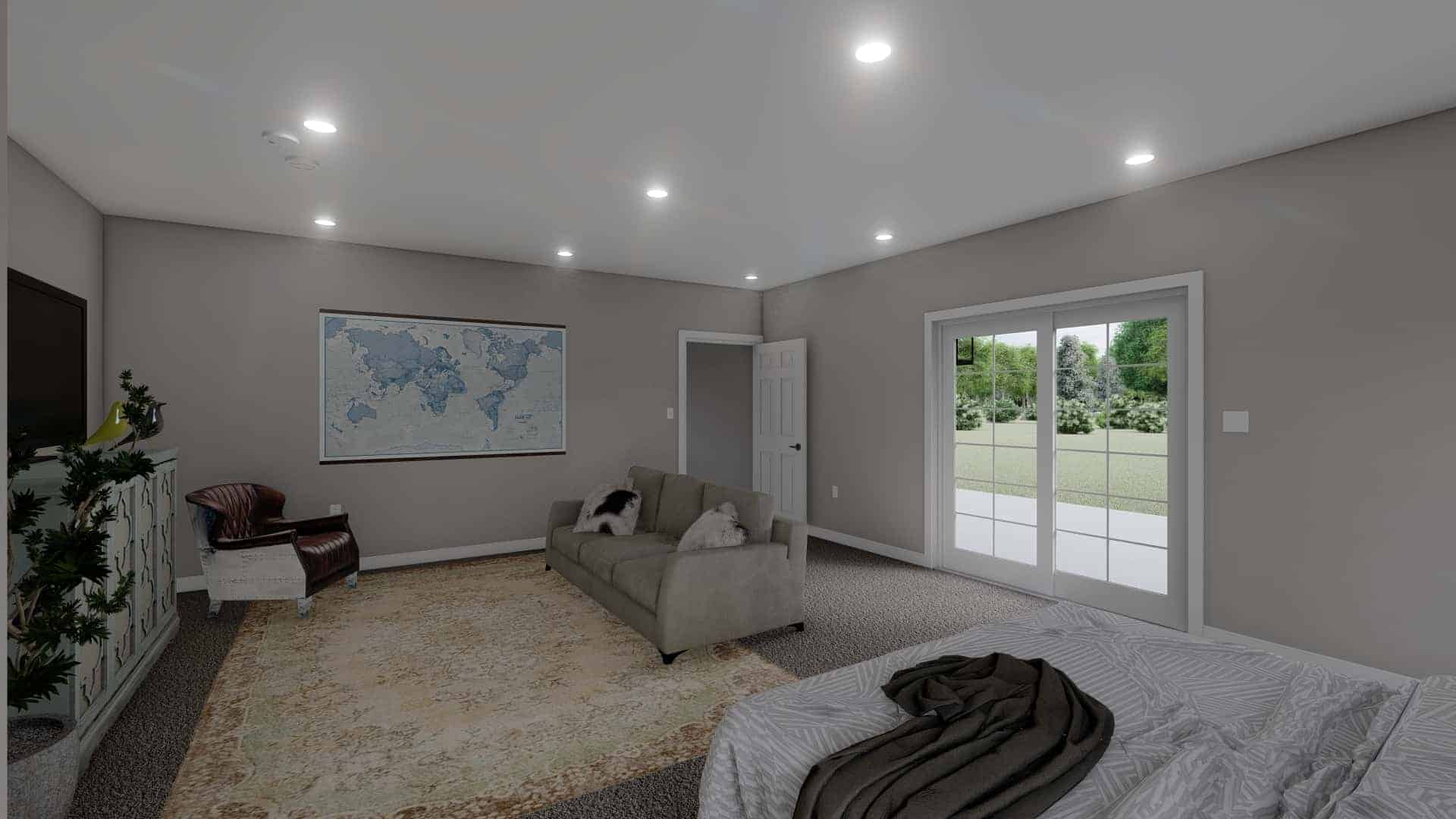 Bedroom of this 1-Bedroom,1 Sq Ft Plan -187-1209