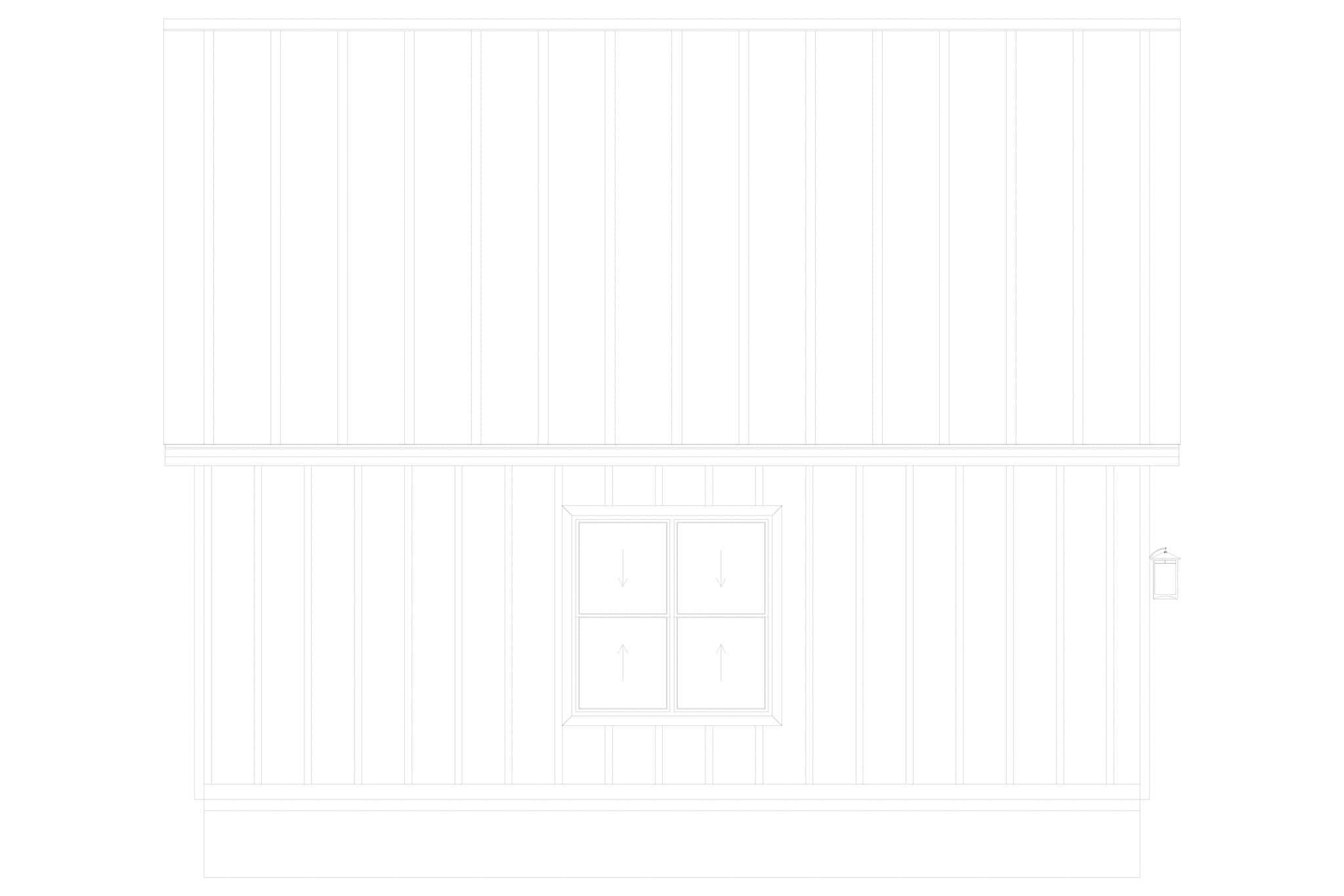 Home Plan Left Elevation of this 0-Bedroom,464 Sq Ft Plan -187-1215