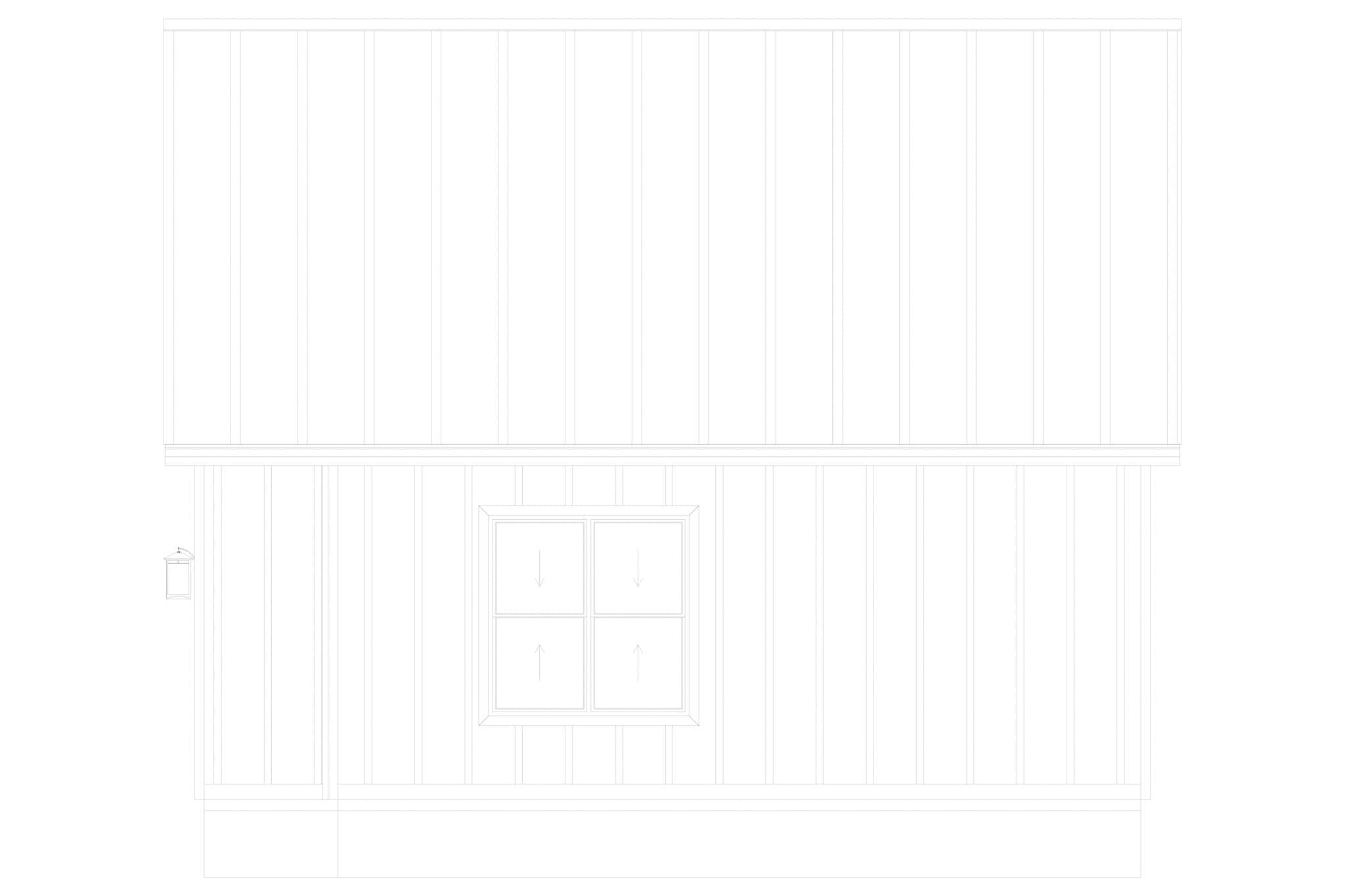 Home Plan Right Elevation of this 0-Bedroom,464 Sq Ft Plan -187-1215