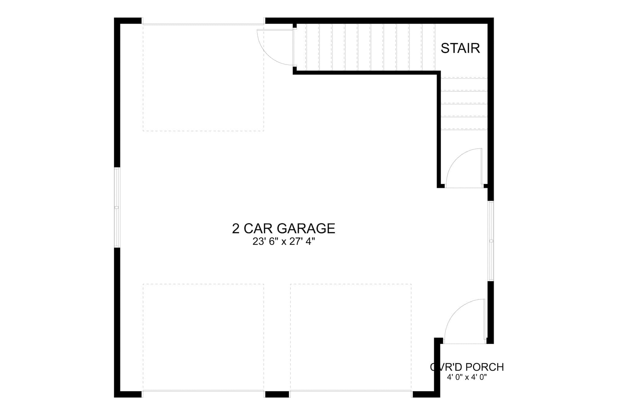 Garage of Garage w/Apartments Plan #187-1215