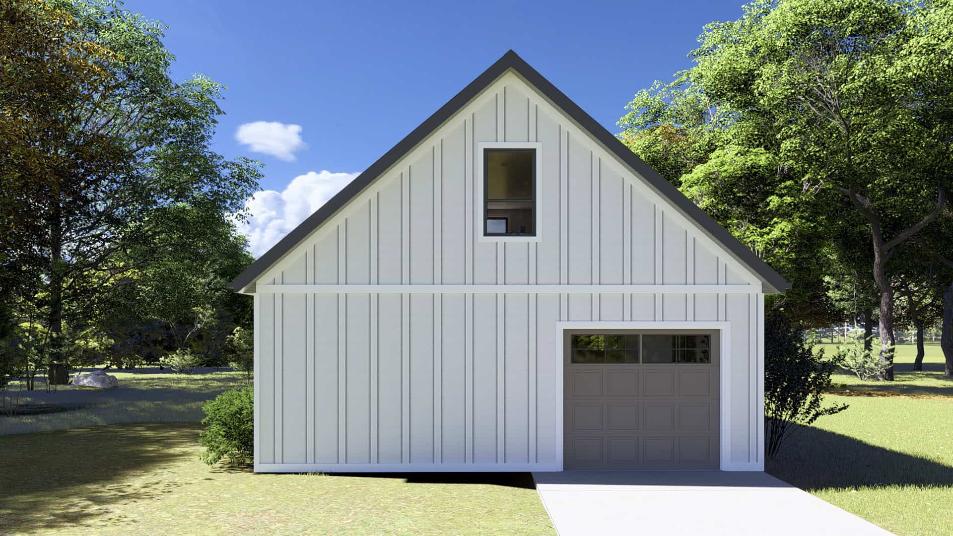 Rear View of this 0-Bedroom,464 Sq Ft Plan -187-1215