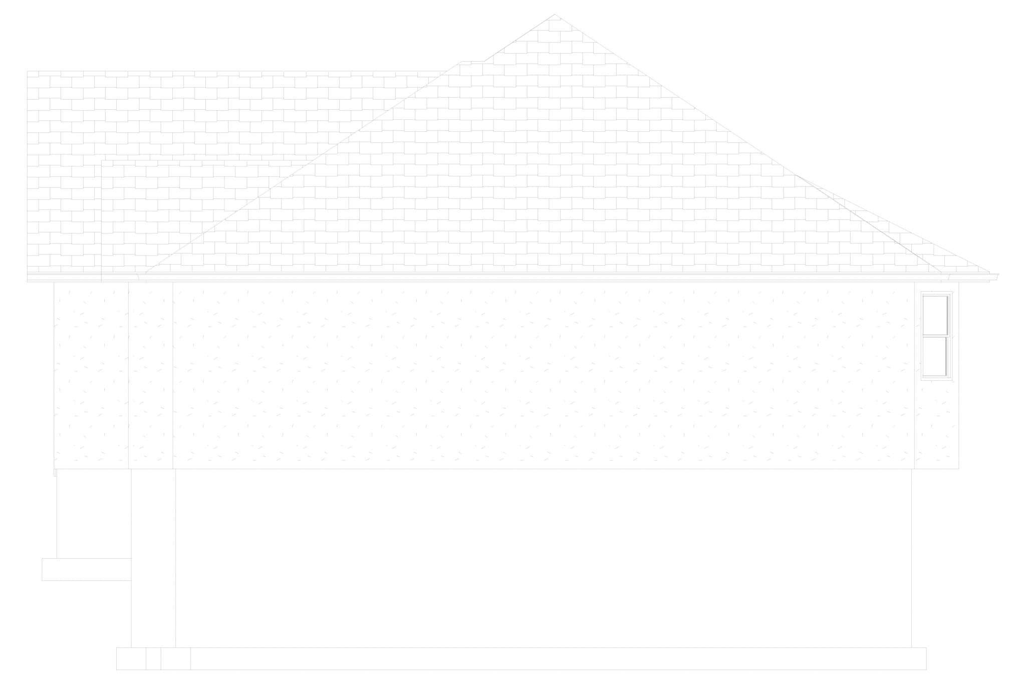 Home Plan Right Elevation of this 3-Bedroom,1808 Sq Ft Plan -187-1235
