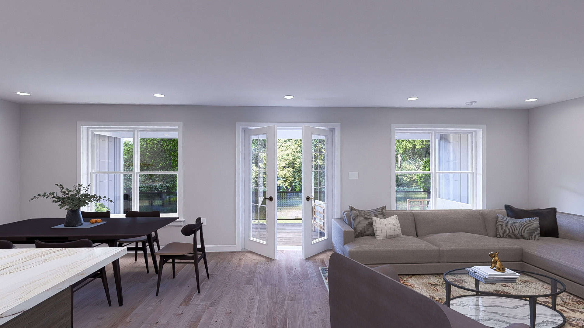 Living Room of this 1-Bedroom,1376 Sq Ft Plan -187-1238