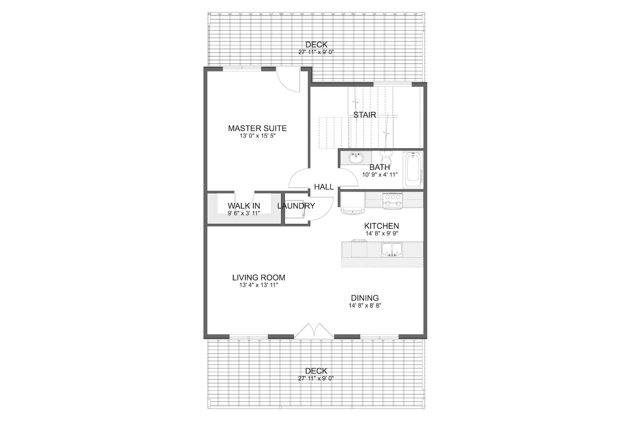 Upper Level of Garage w/Apartments Plan #187-1238