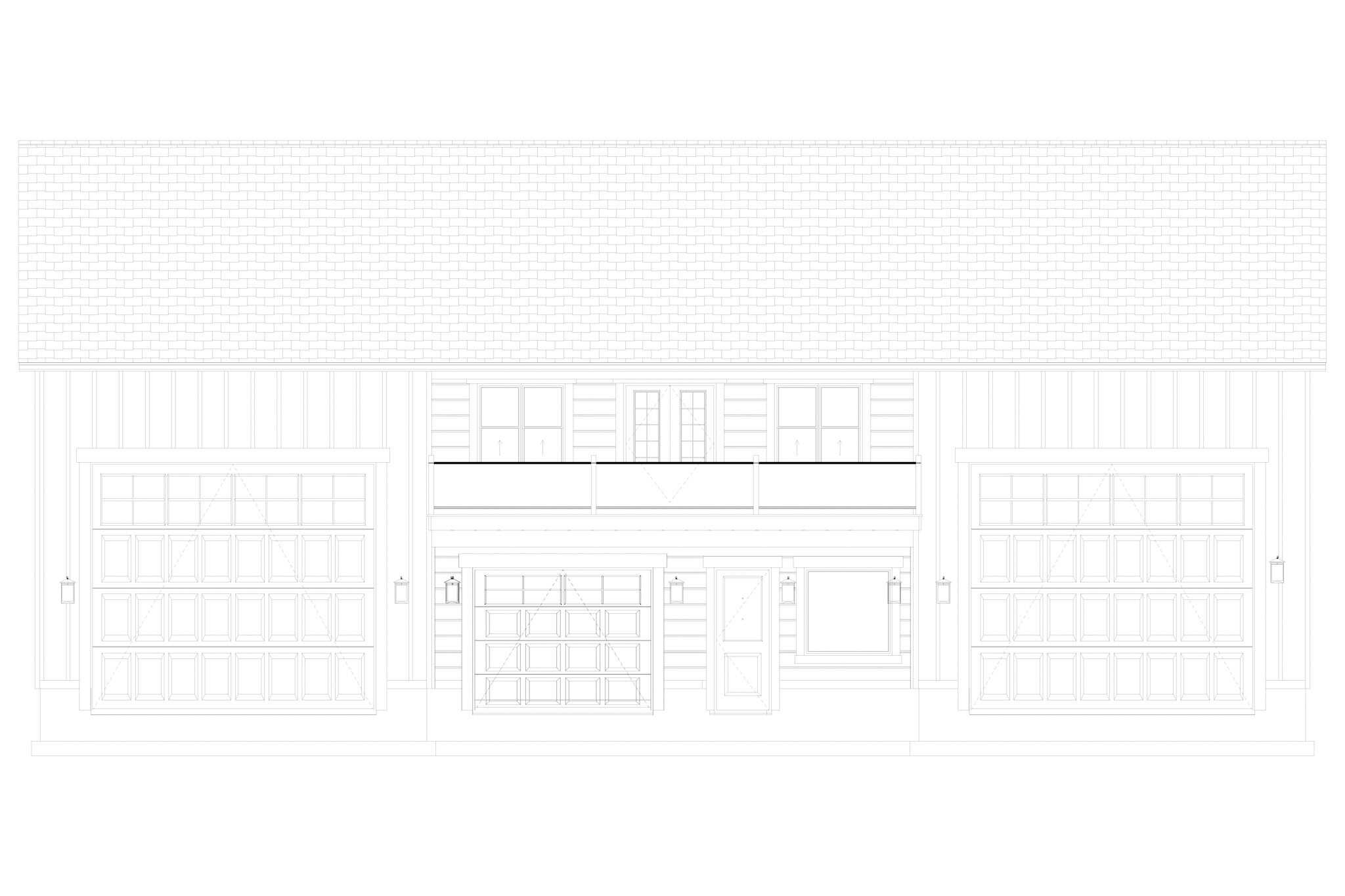 Home Plan Front Elevation of this 1-Bedroom,1376 Sq Ft Plan -187-1238