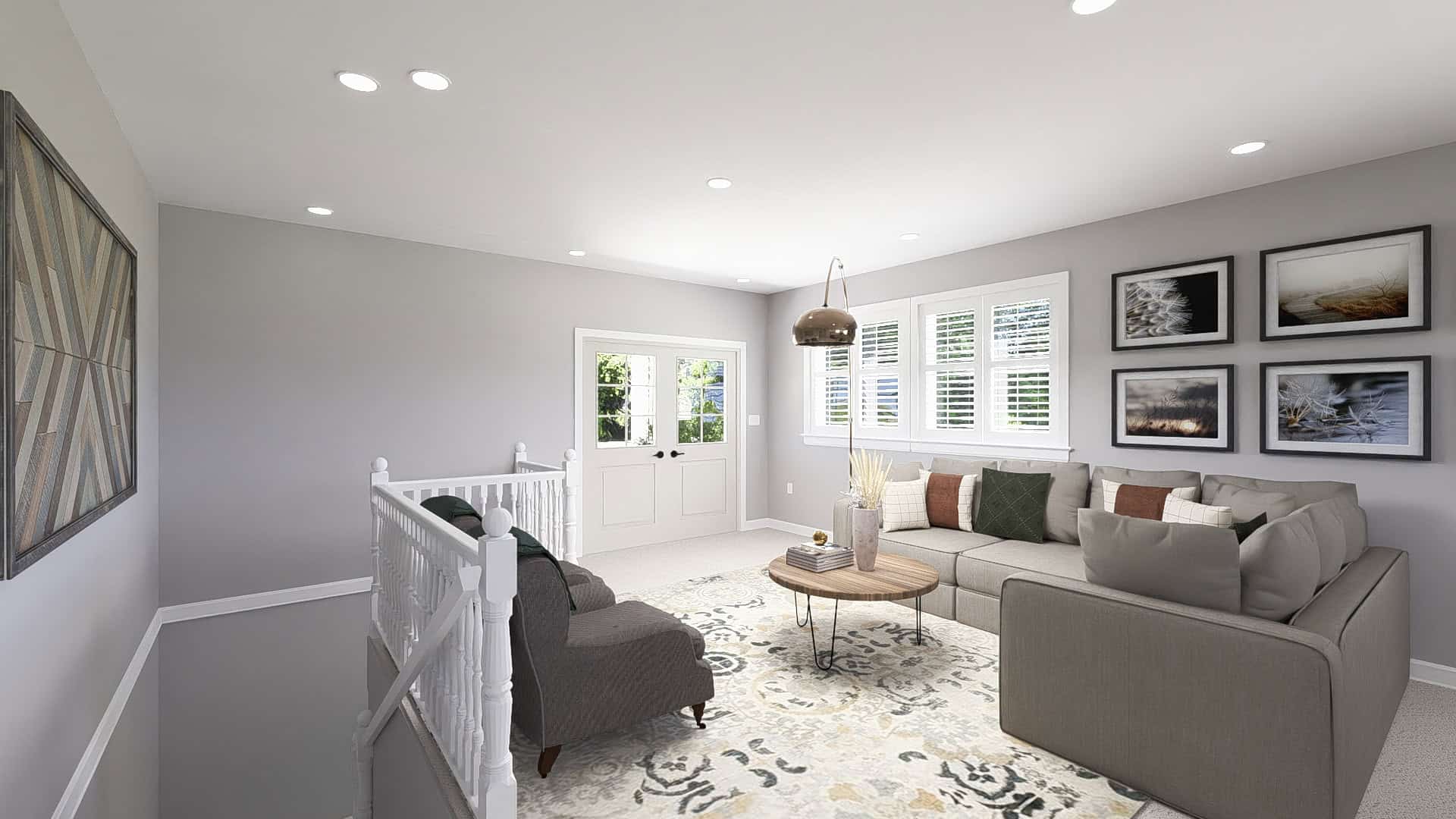 Living Room of this 2-Bedroom,1253 Sq Ft Plan -187-1243